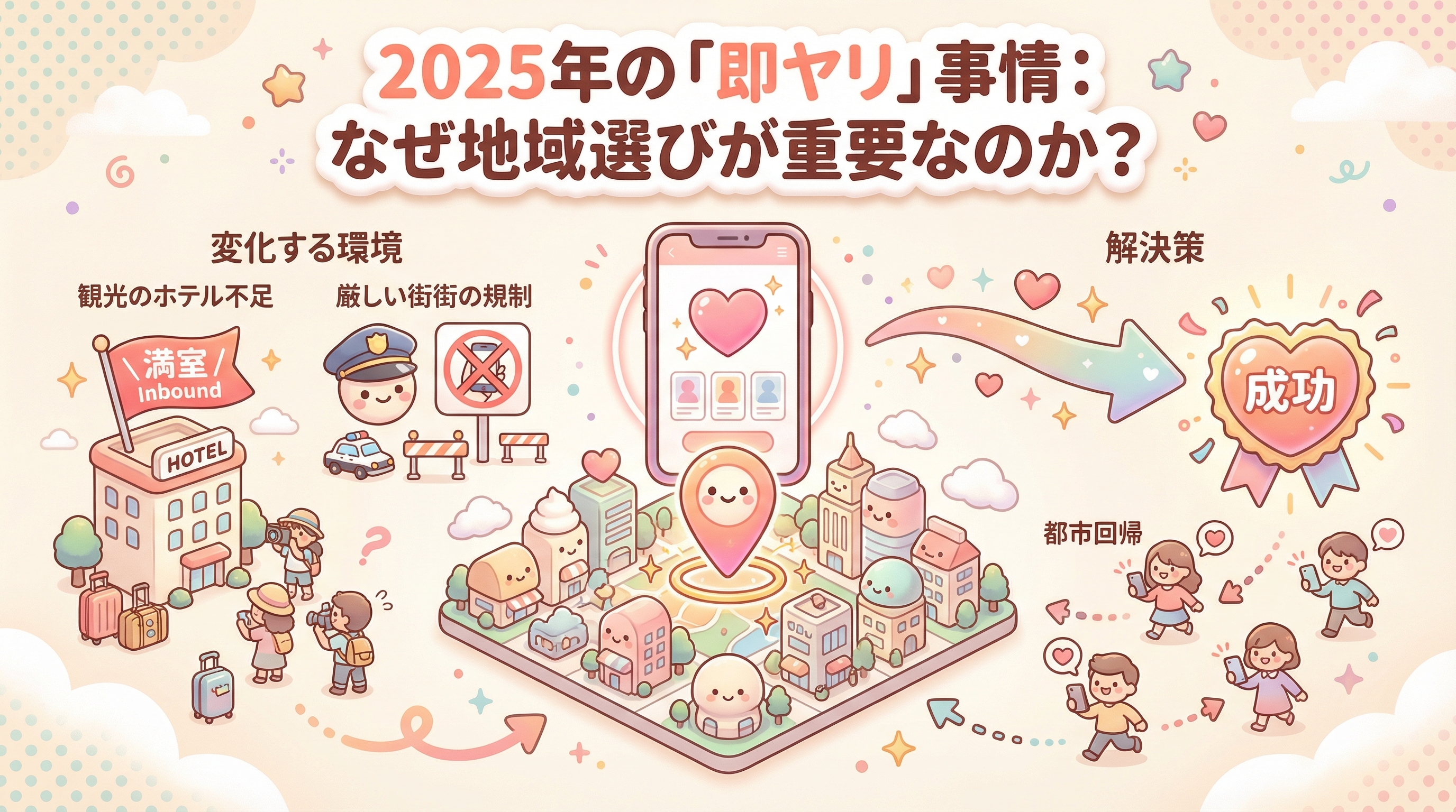 2025年の「即ヤリ」事情：なぜ地域選びが重要なのか？