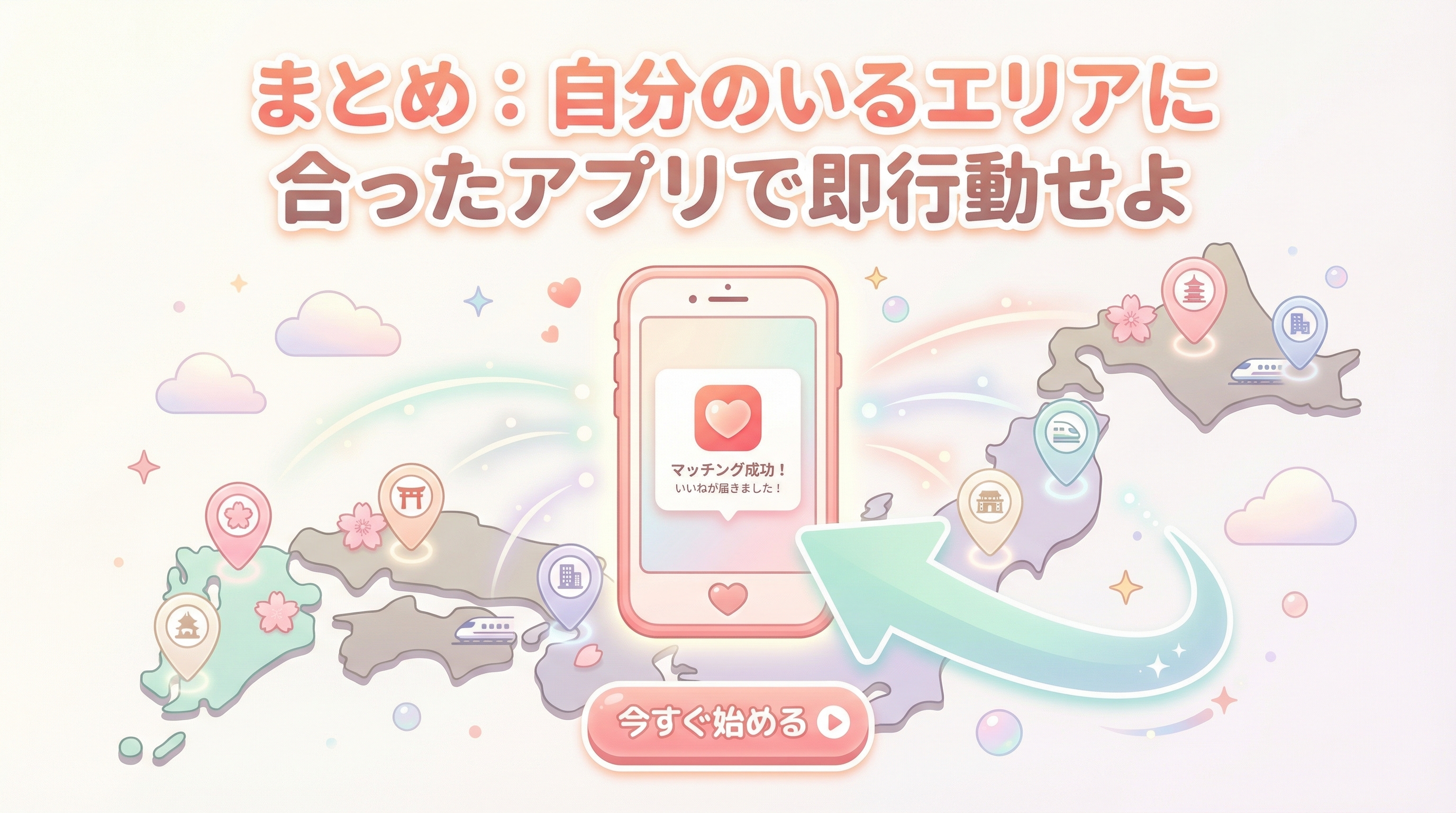 まとめ：自分のいるエリアに合ったアプリで即行動せよ