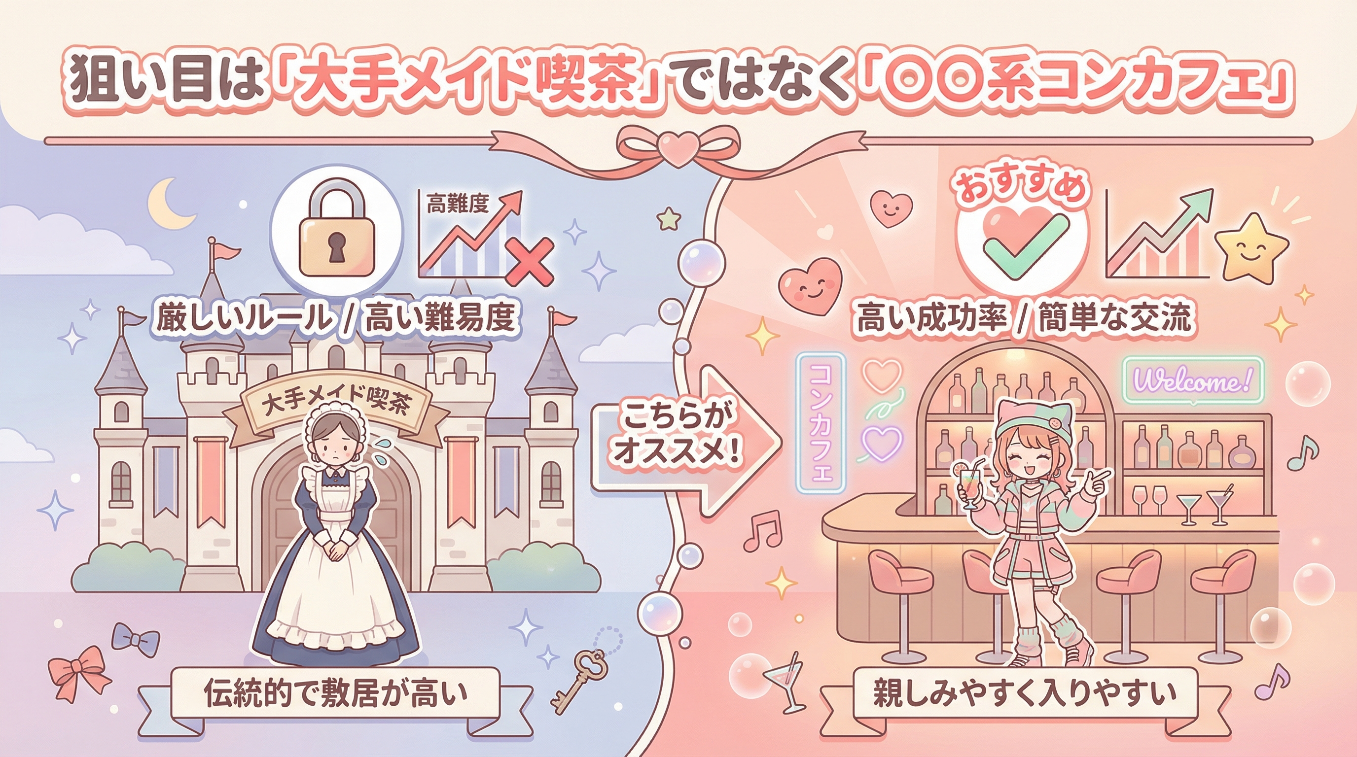 狙い目は「大手メイド喫茶」ではなく「〇〇系コンカフェ」