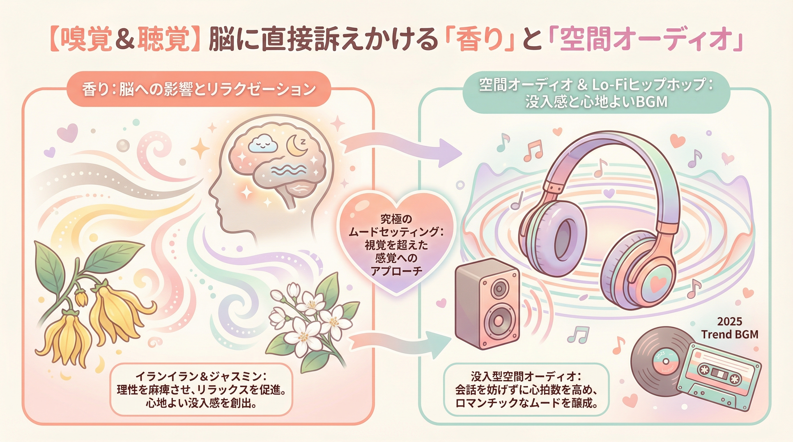 【嗅覚&聴覚】脳に直接訴えかける「香り」と「空間オーディオ」