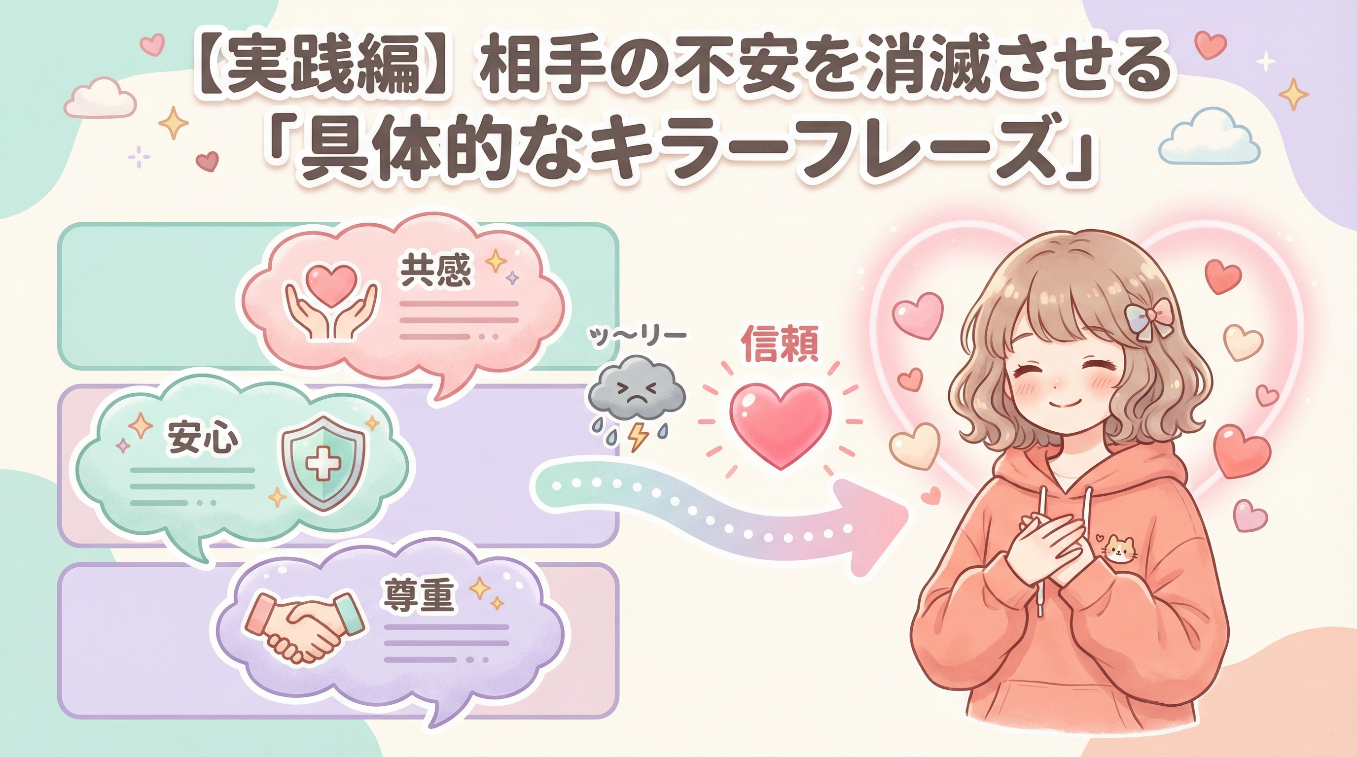 【実践編】相手の不安を消滅させる「具体的なキラーフレーズ」