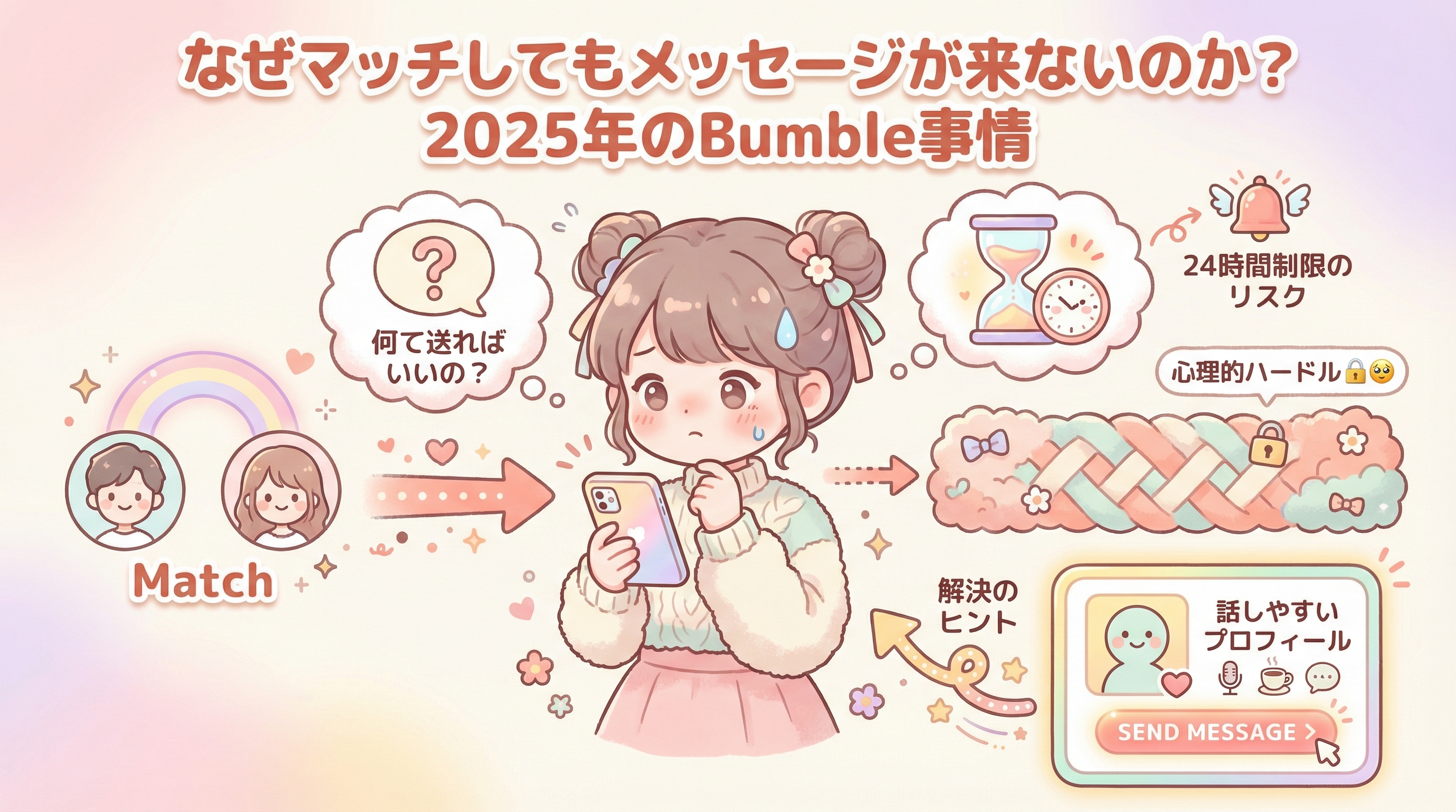 なぜマッチしてもメッセージが来ないのか？2025年のBumble事情