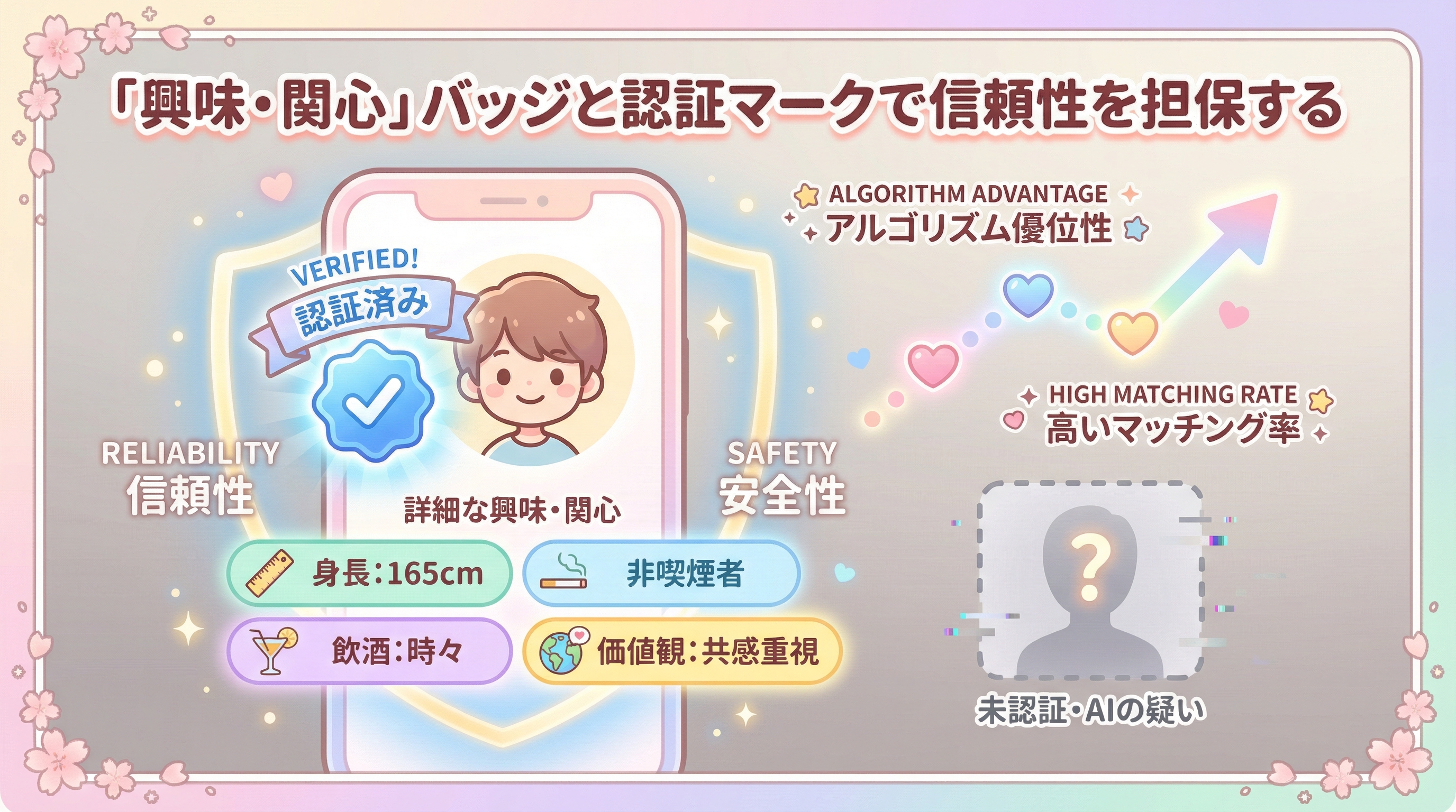 「興味・関心」バッジと認証マークで信頼性を担保する