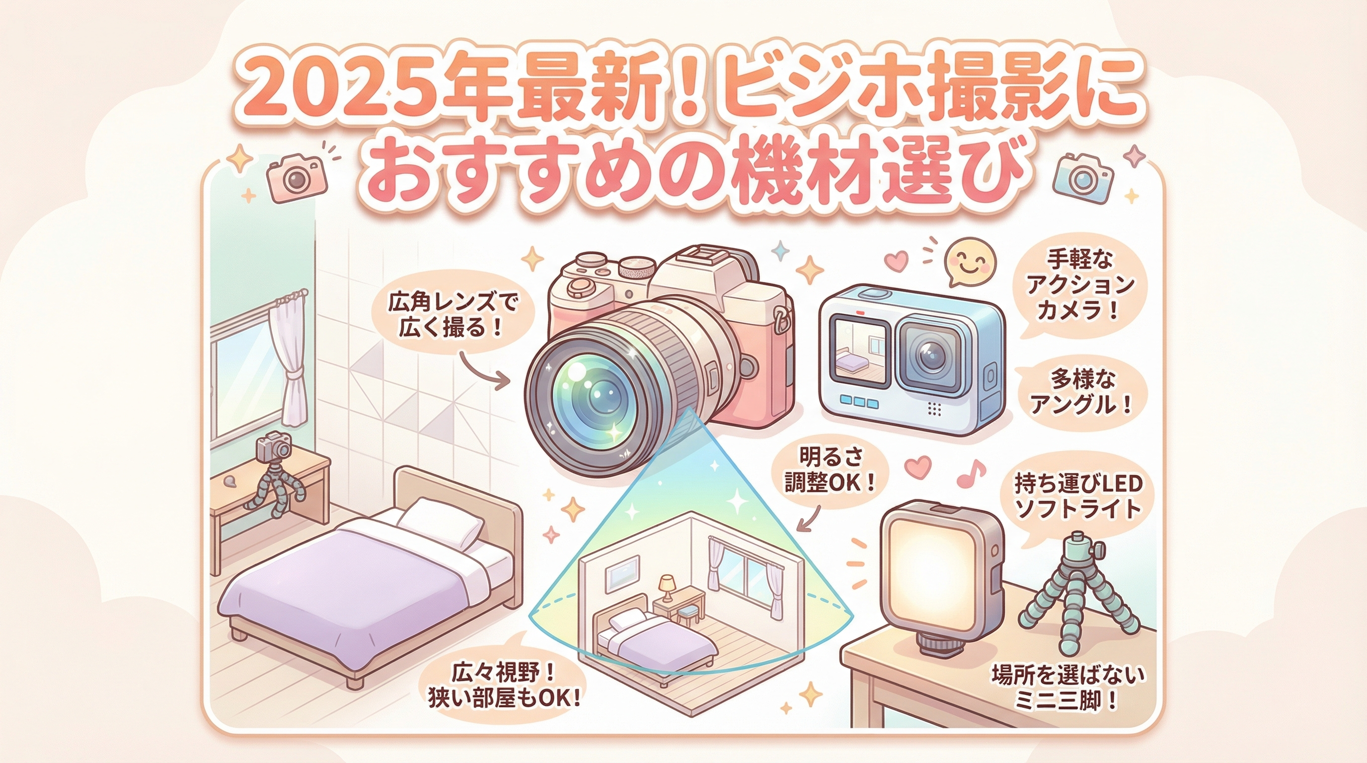 2025年最新!ビジホ撮影におすすめの機材選び