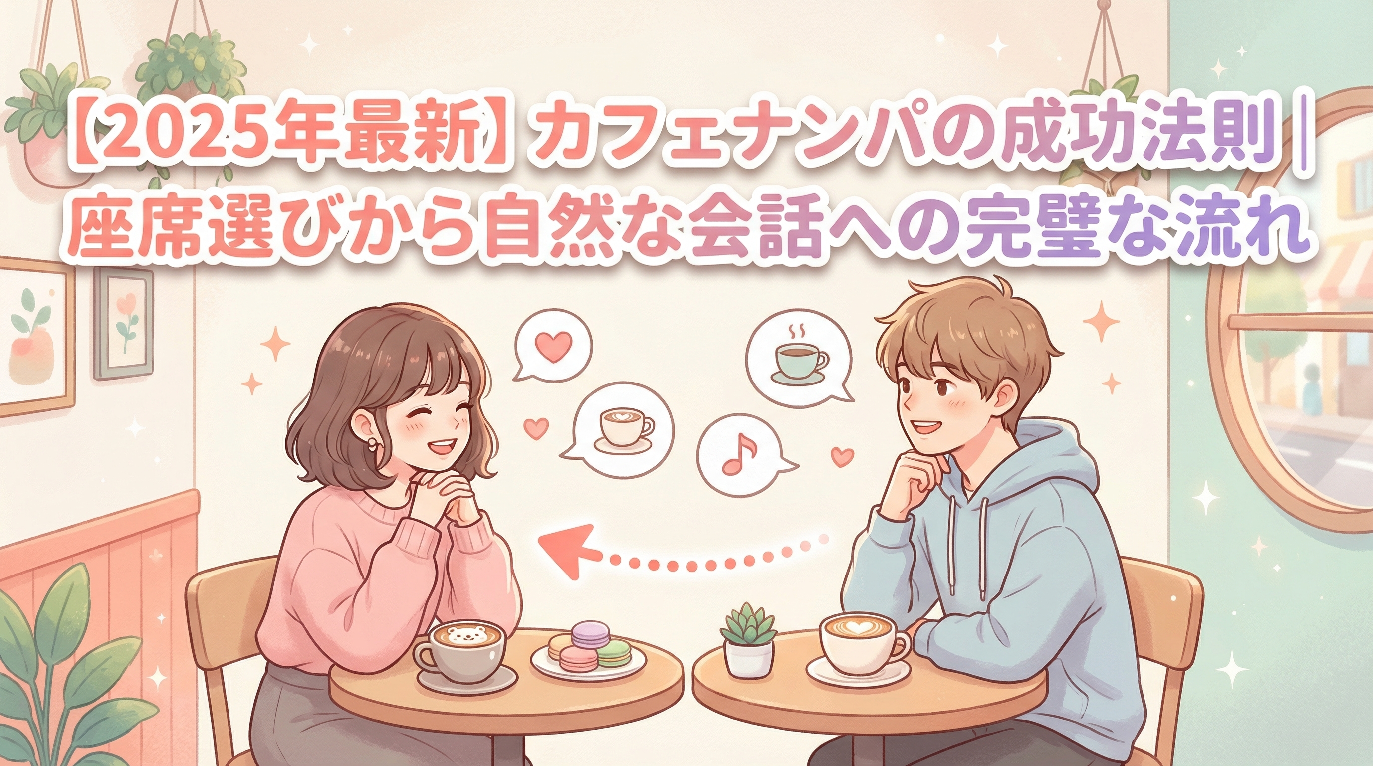 【2025年最新】カフェナンパの成功法則｜座席選びから自然な会話への完璧な流れ