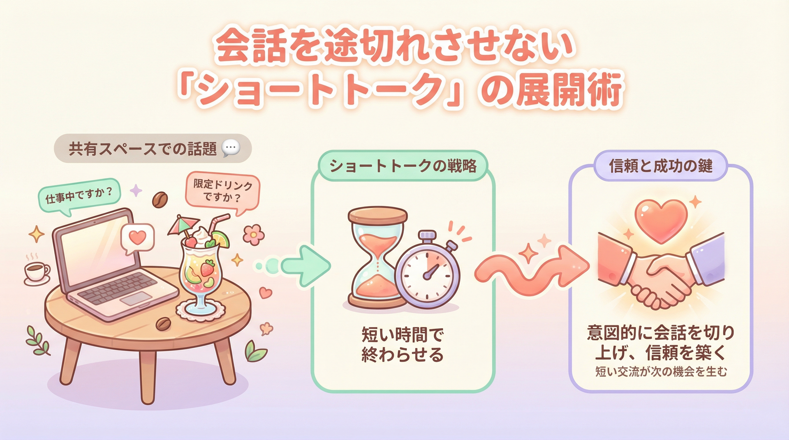 会話を途切れさせない「ショートトーク」の展開術