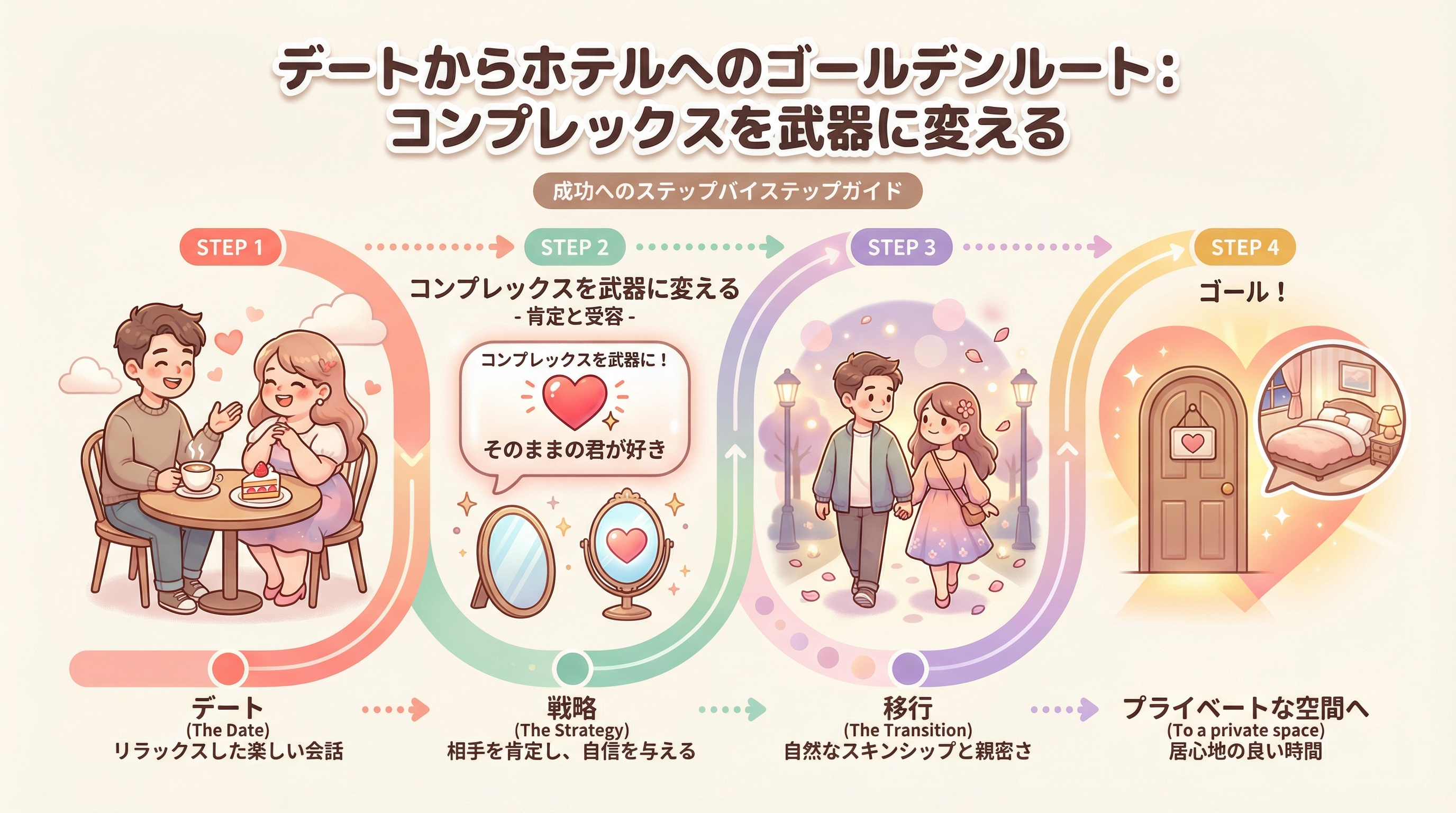 デートからホテルへのゴールデンルート:コンプレックスを武器に変える