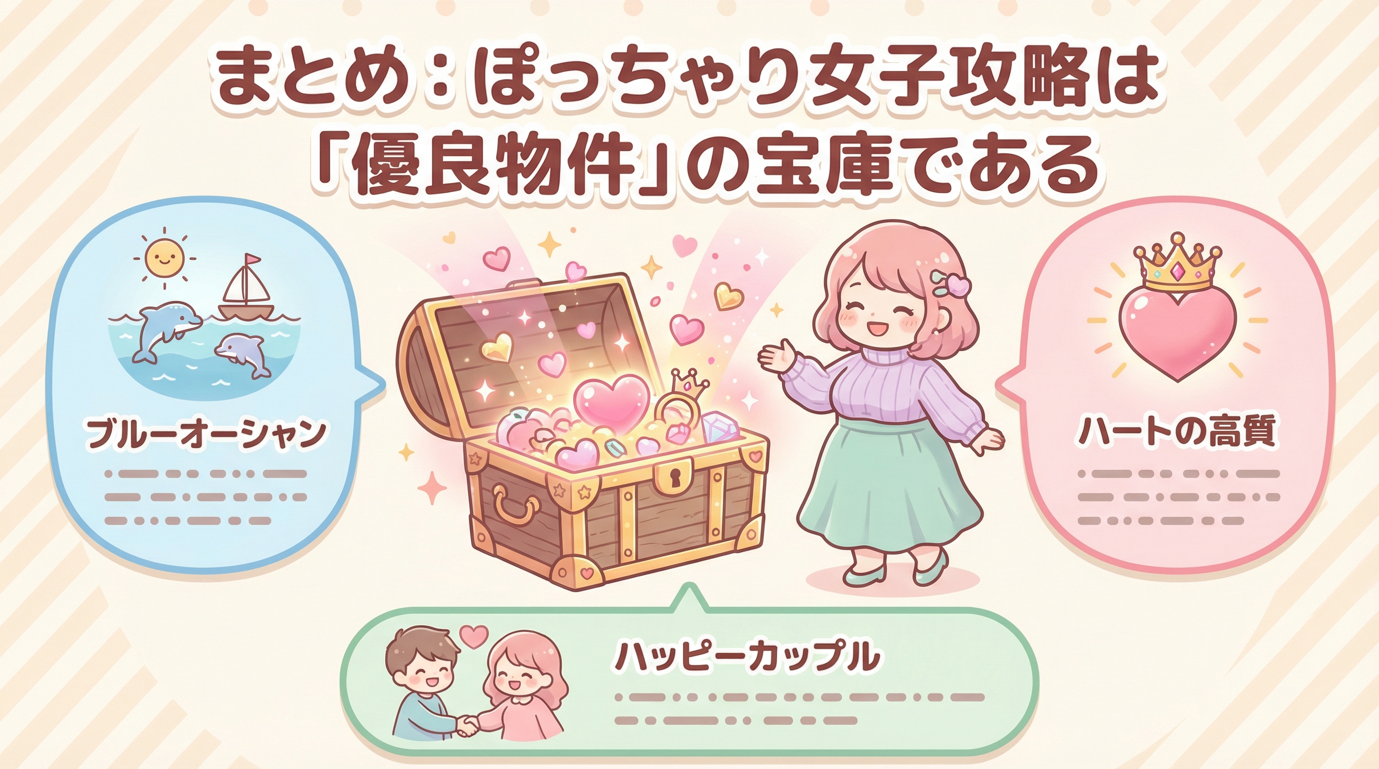 まとめ:ぽっちゃり女子攻略は「優良物件」の宝庫である