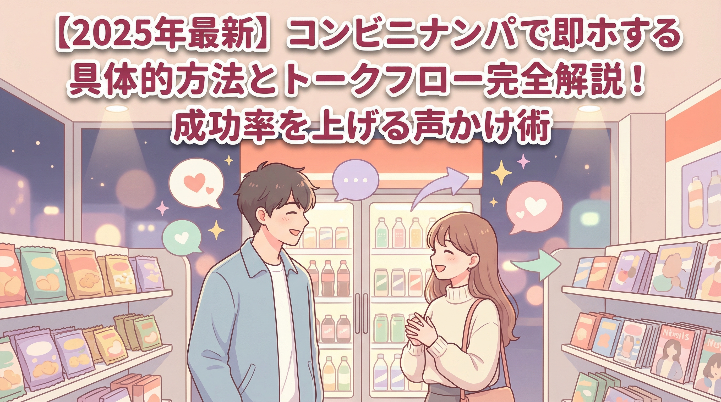 【2025年最新】コンビニナンパで即ホする具体的方法とトークフロー完全解説！成功率を上げる声かけ術