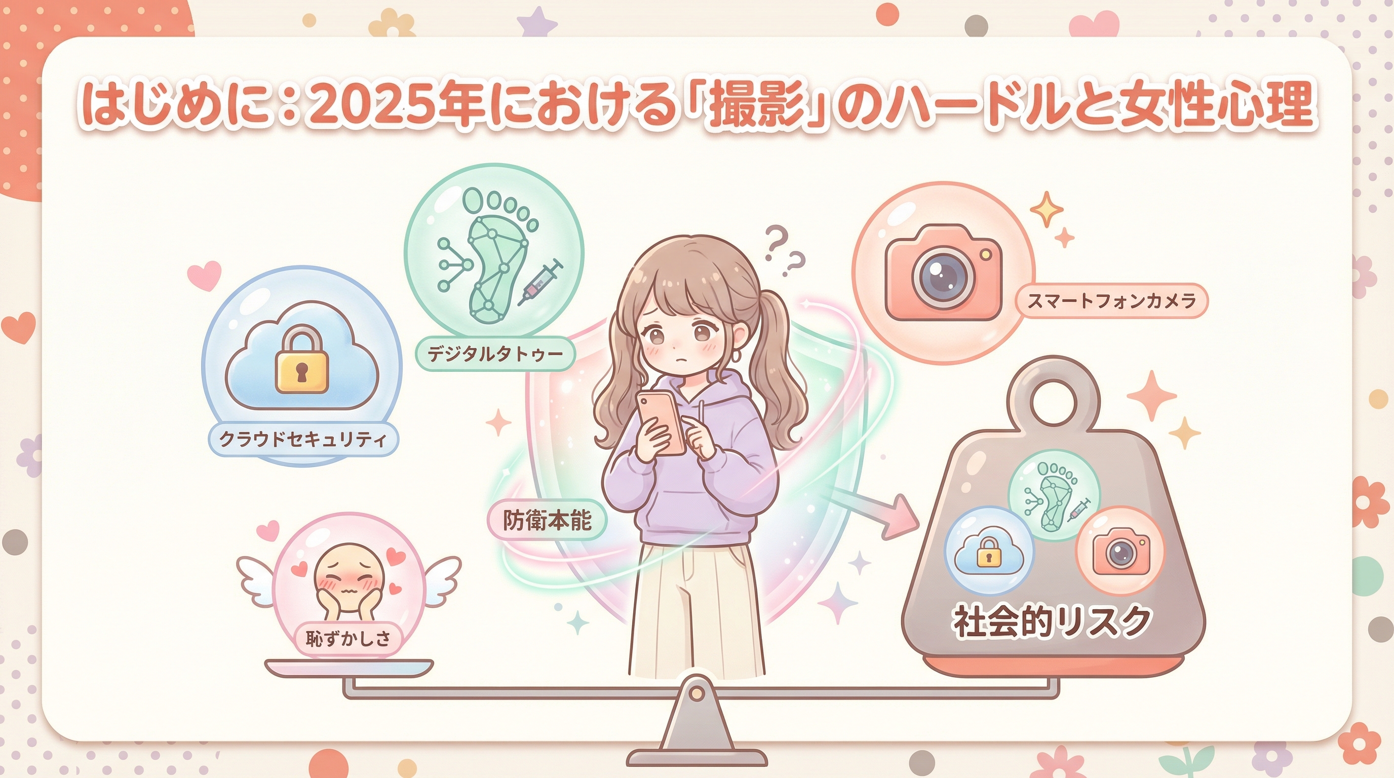 はじめに:2025年における「撮影」のハードルと女性心理