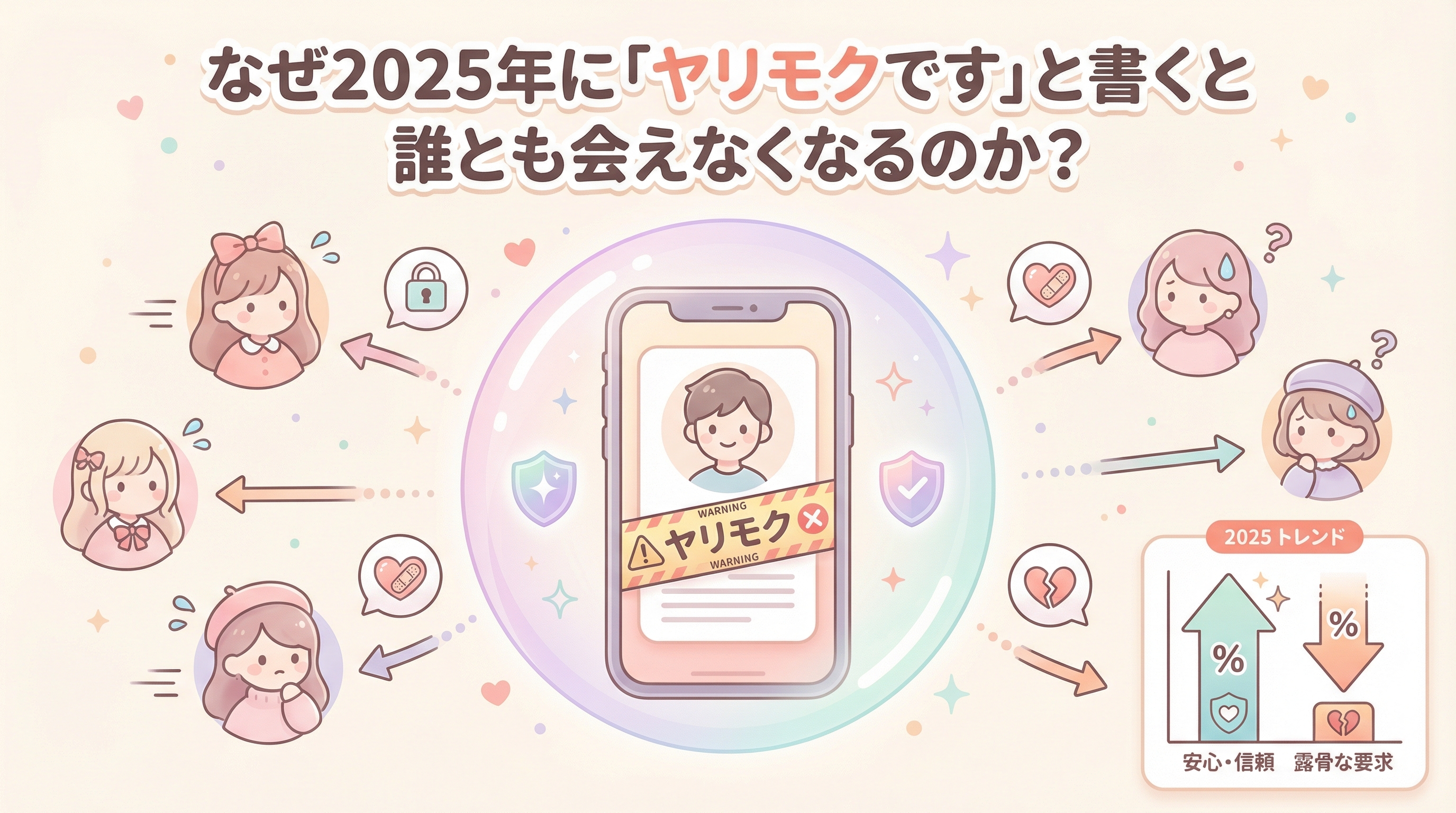 なぜ2025年に「ヤリモクです」と書くと誰とも会えなくなるのか?