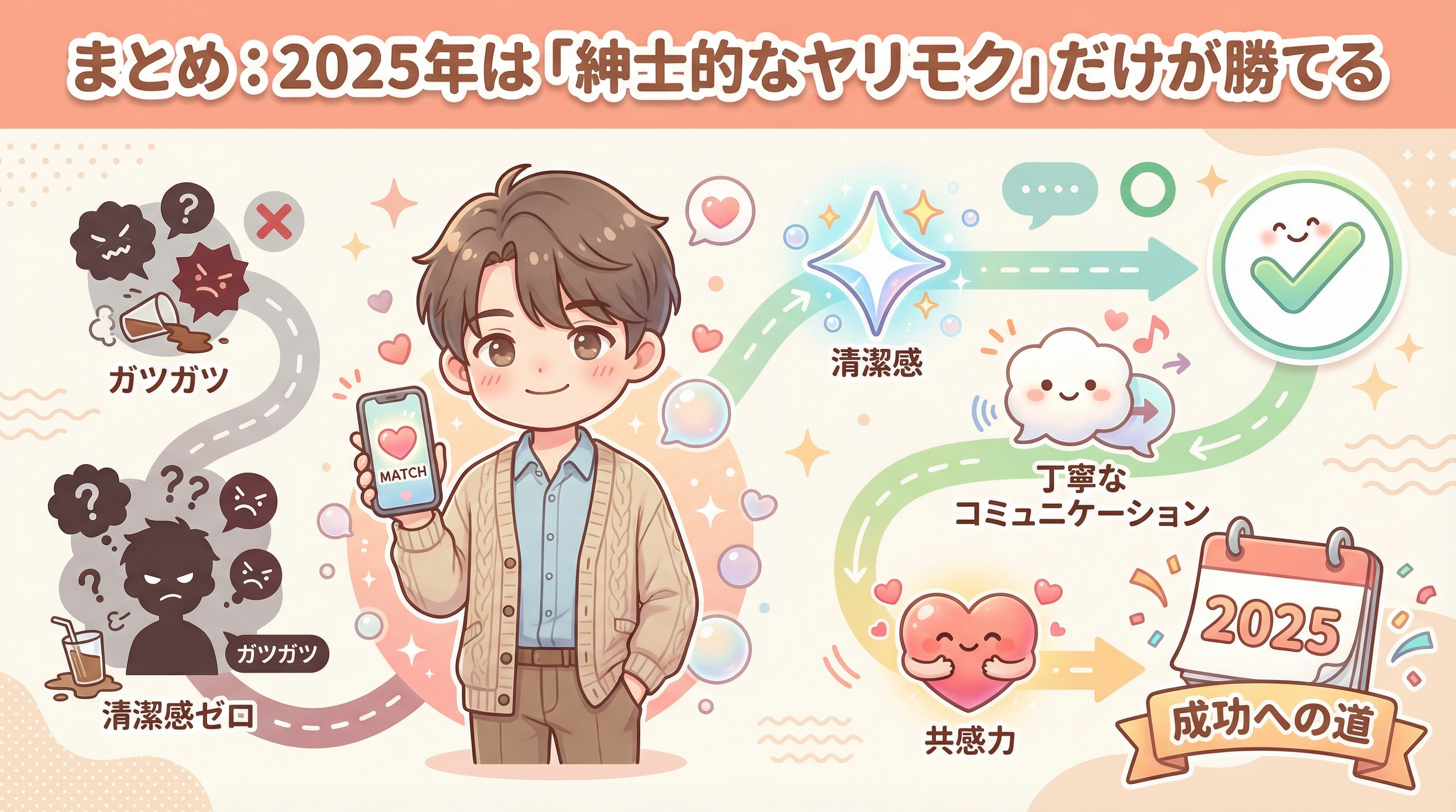 まとめ:2025年は「紳士的なヤリモク」だけが勝てる