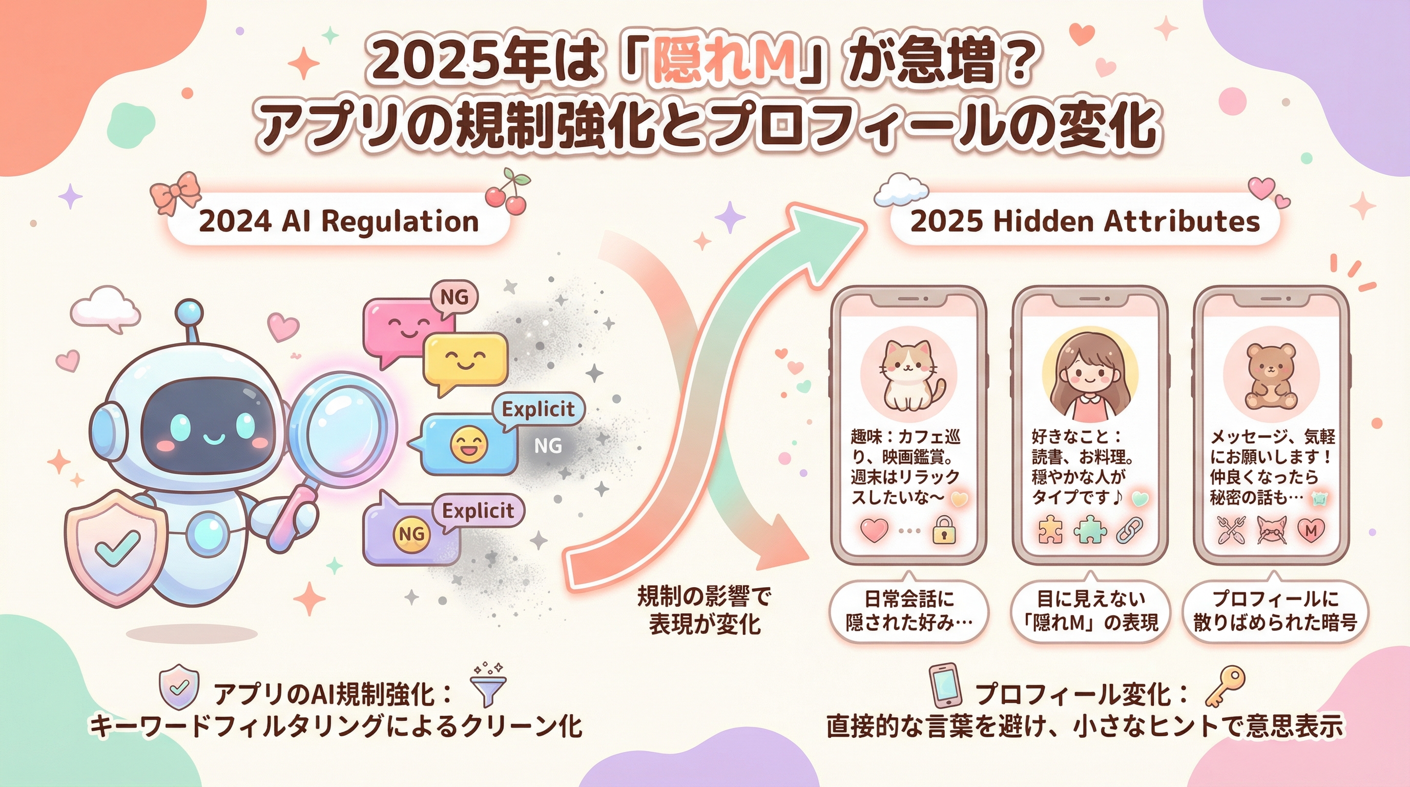 2025年は「隠れM」が急増?アプリの規制強化とプロフィールの変化