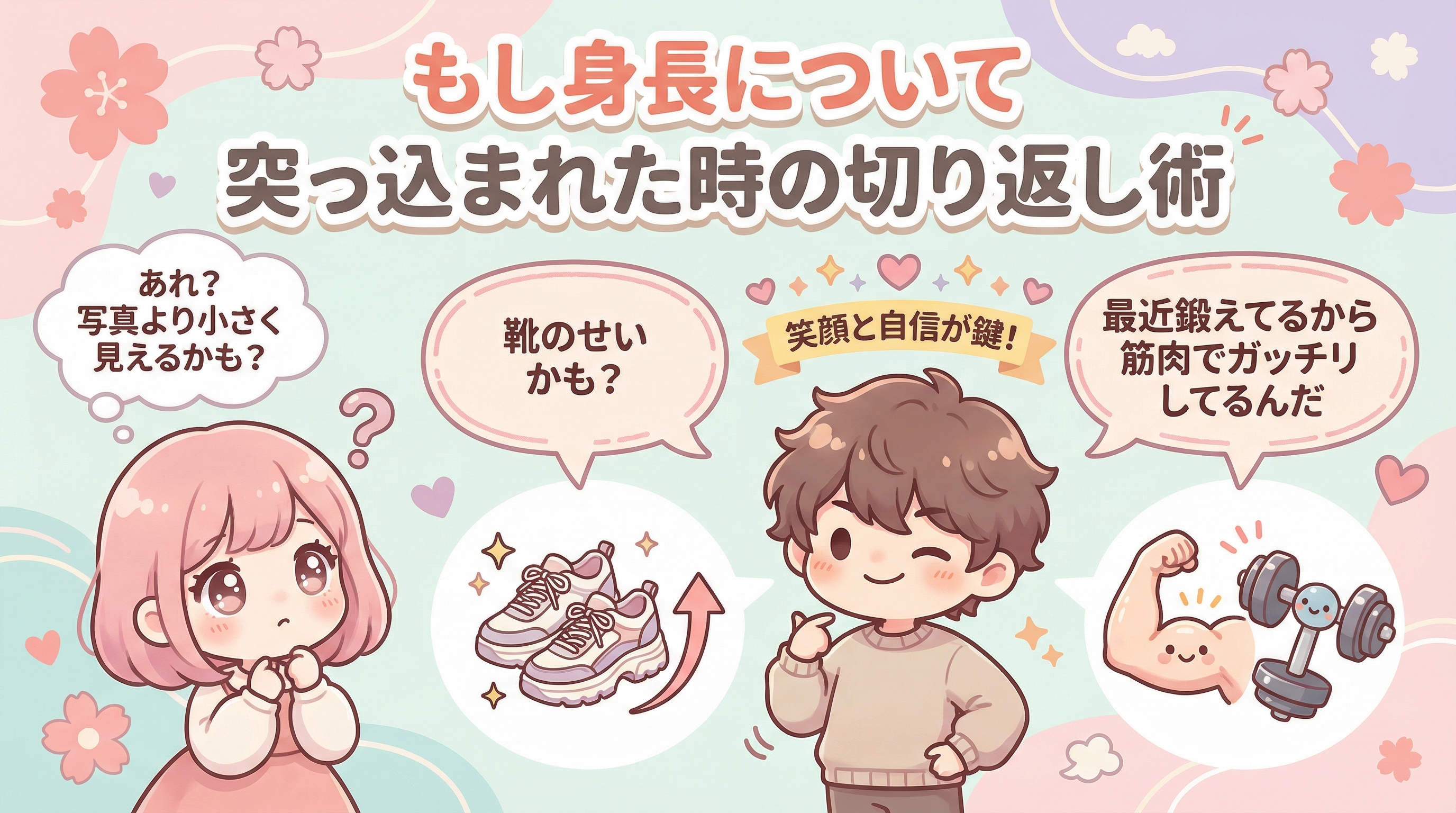 もし身長について突っ込まれた時の切り返し術