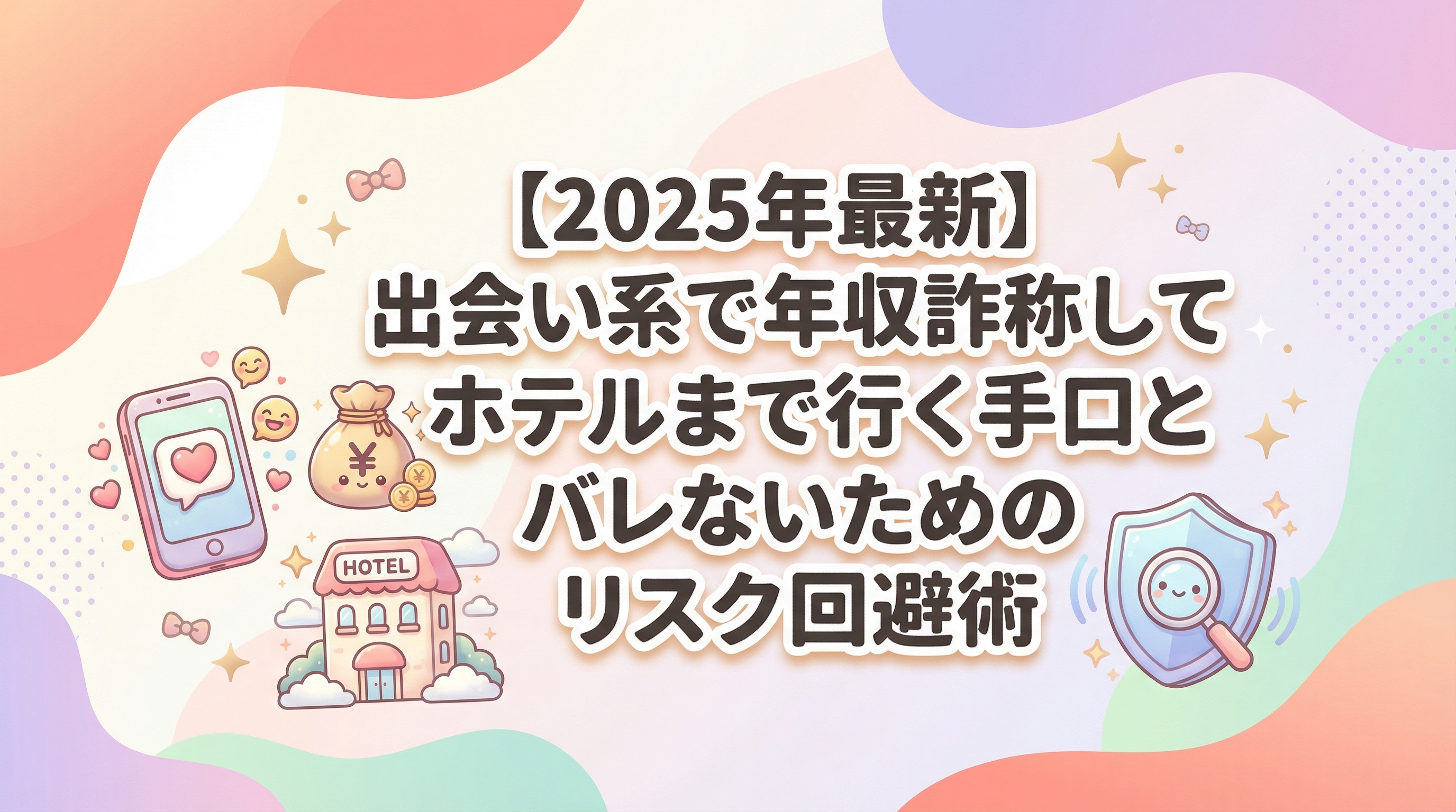 【2025年最新】出会い系で年収詐称してホテルまで行く手口とバレないためのリスク回避術