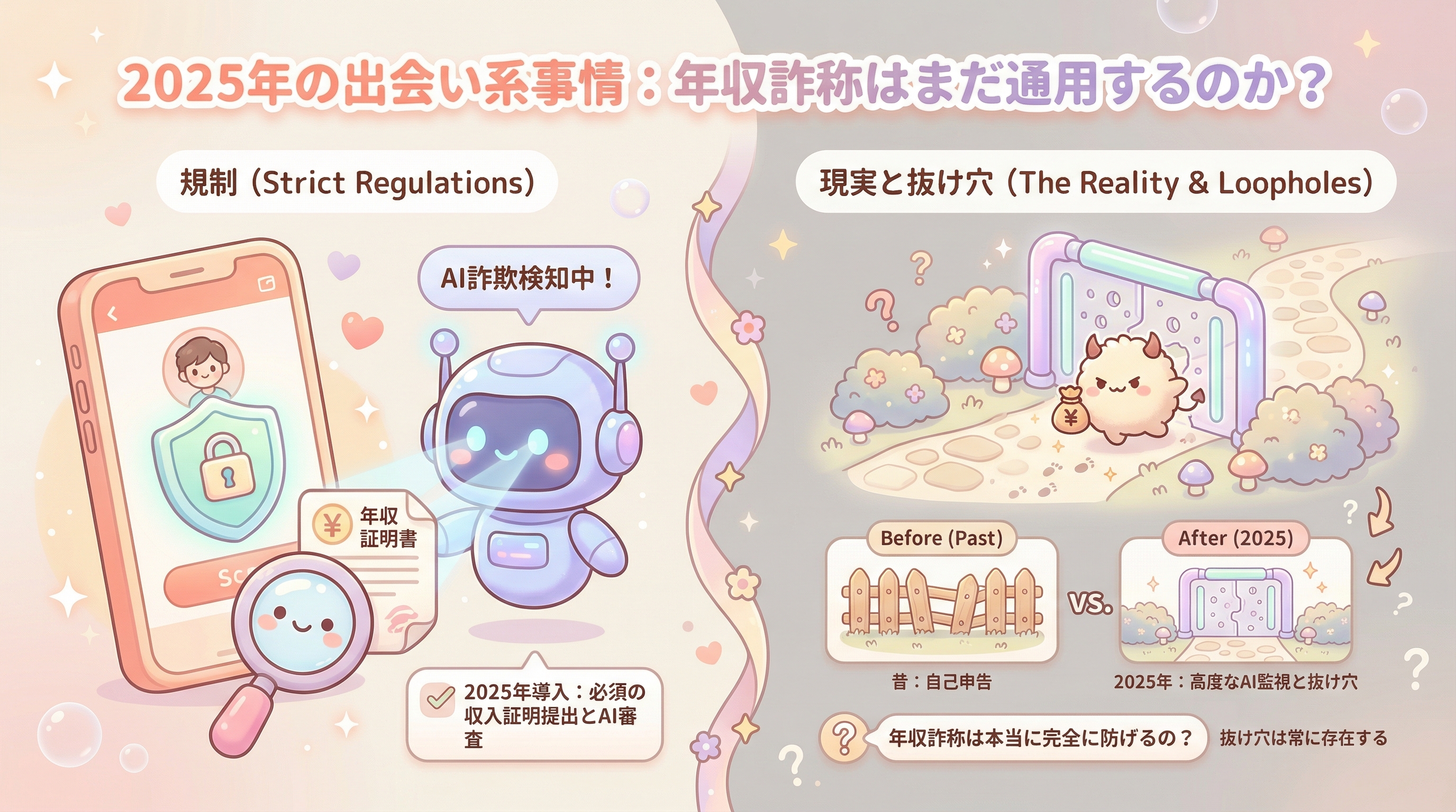 2025年の出会い系事情:年収詐称はまだ通用するのか?