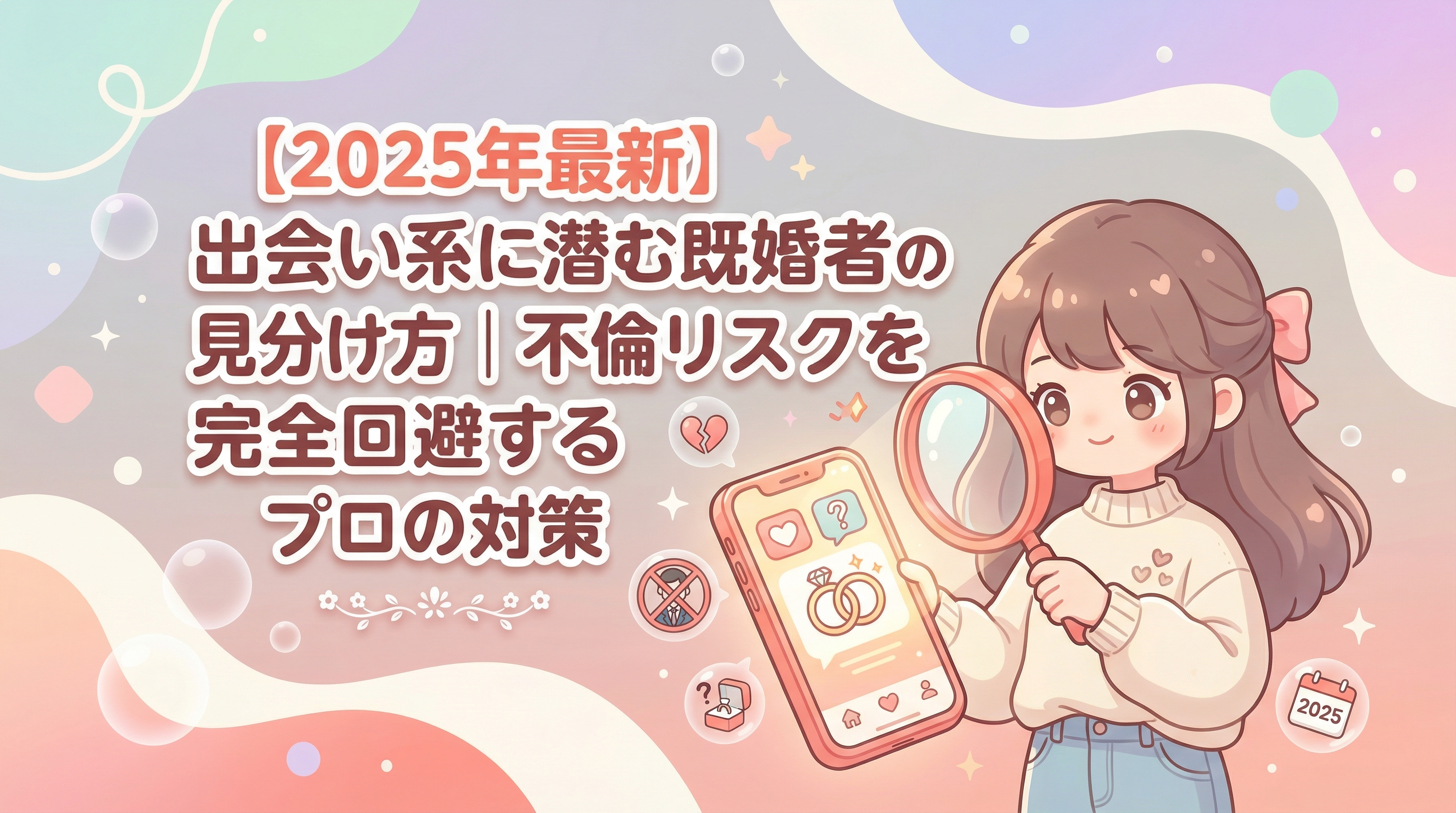 【2025年最新】出会い系に潜む既婚者の見分け方｜不倫リスクを完全回避するプロの対策