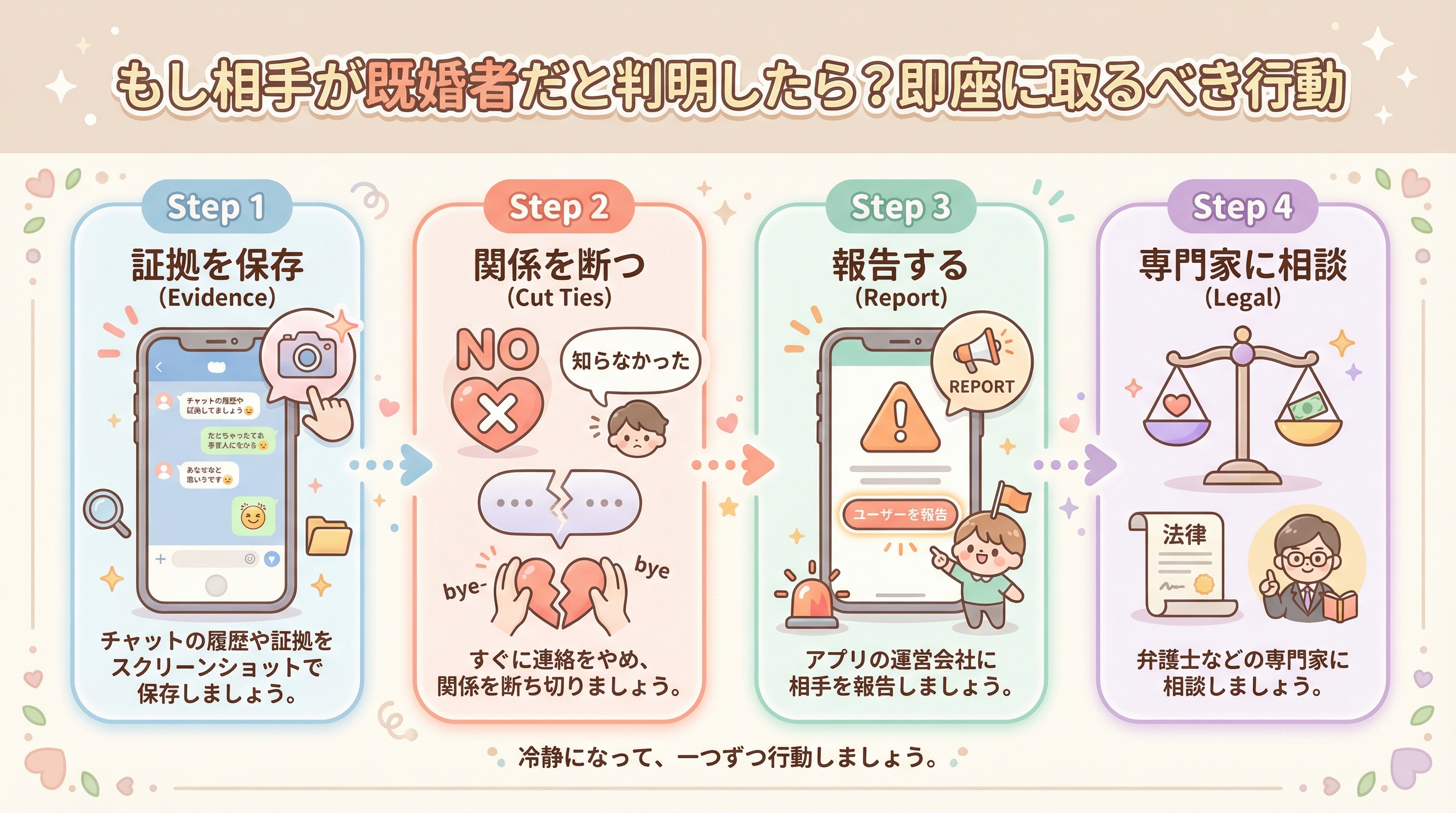 もし相手が既婚者だと判明したら?即座に取るべき行動