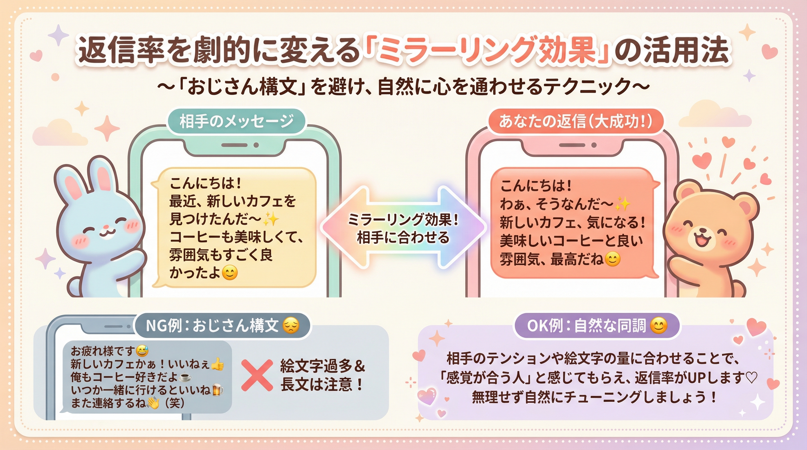 返信率を劇的に変える「ミラーリング効果」の活用法