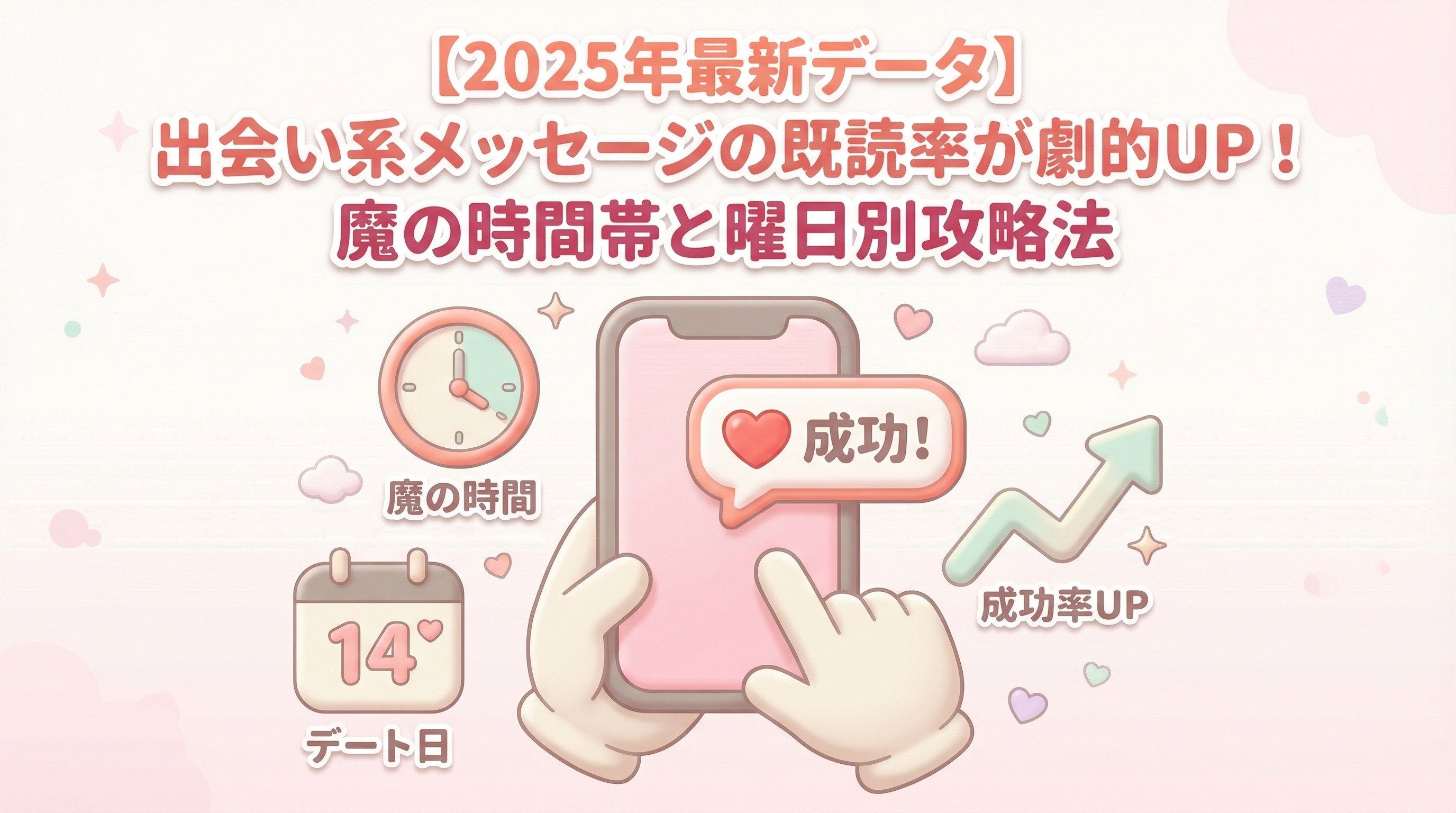 【2025年最新データ】出会い系メッセージの既読率が劇的UP！魔の時間帯と曜日別攻略法