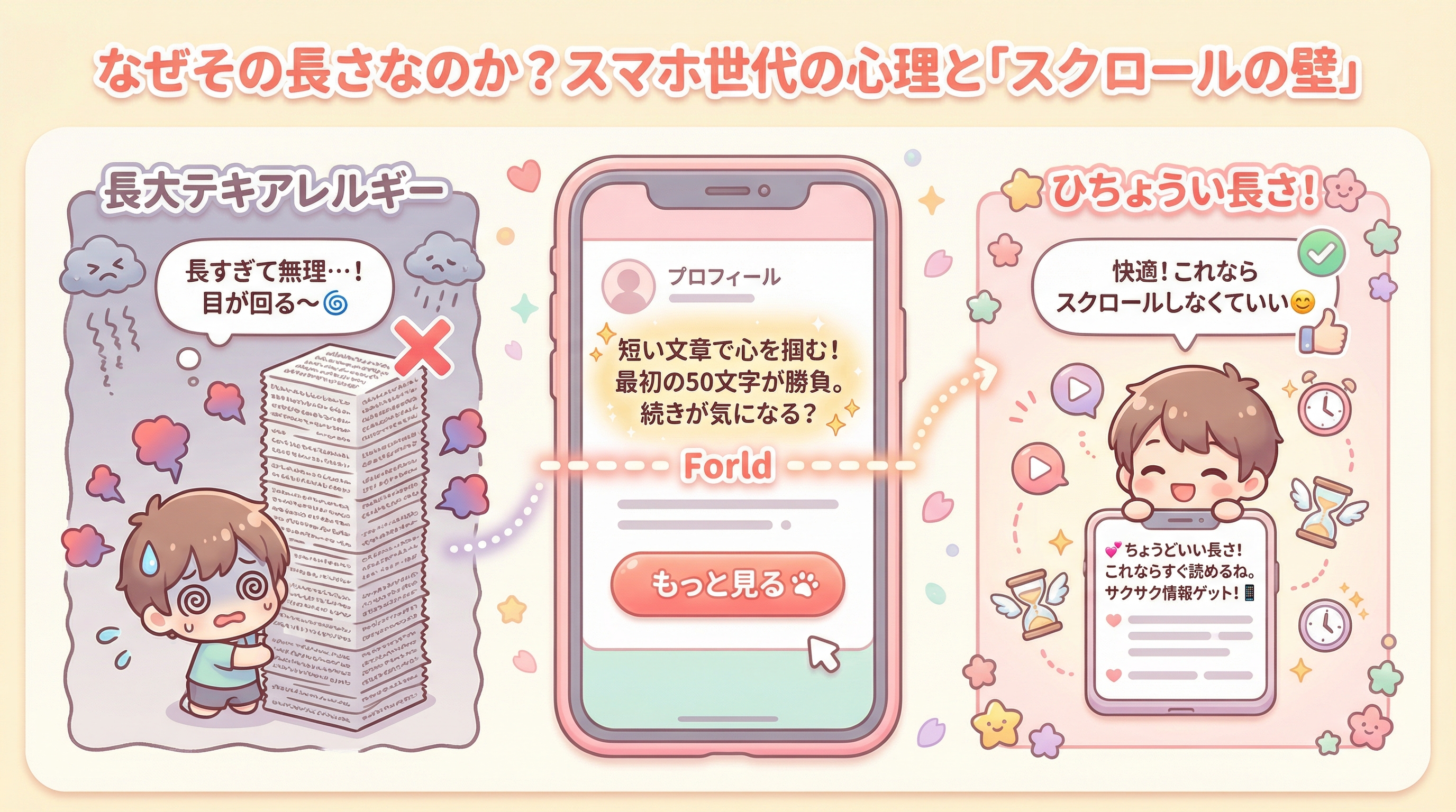 なぜその長さなのか？スマホ世代の心理と「スクロールの壁」