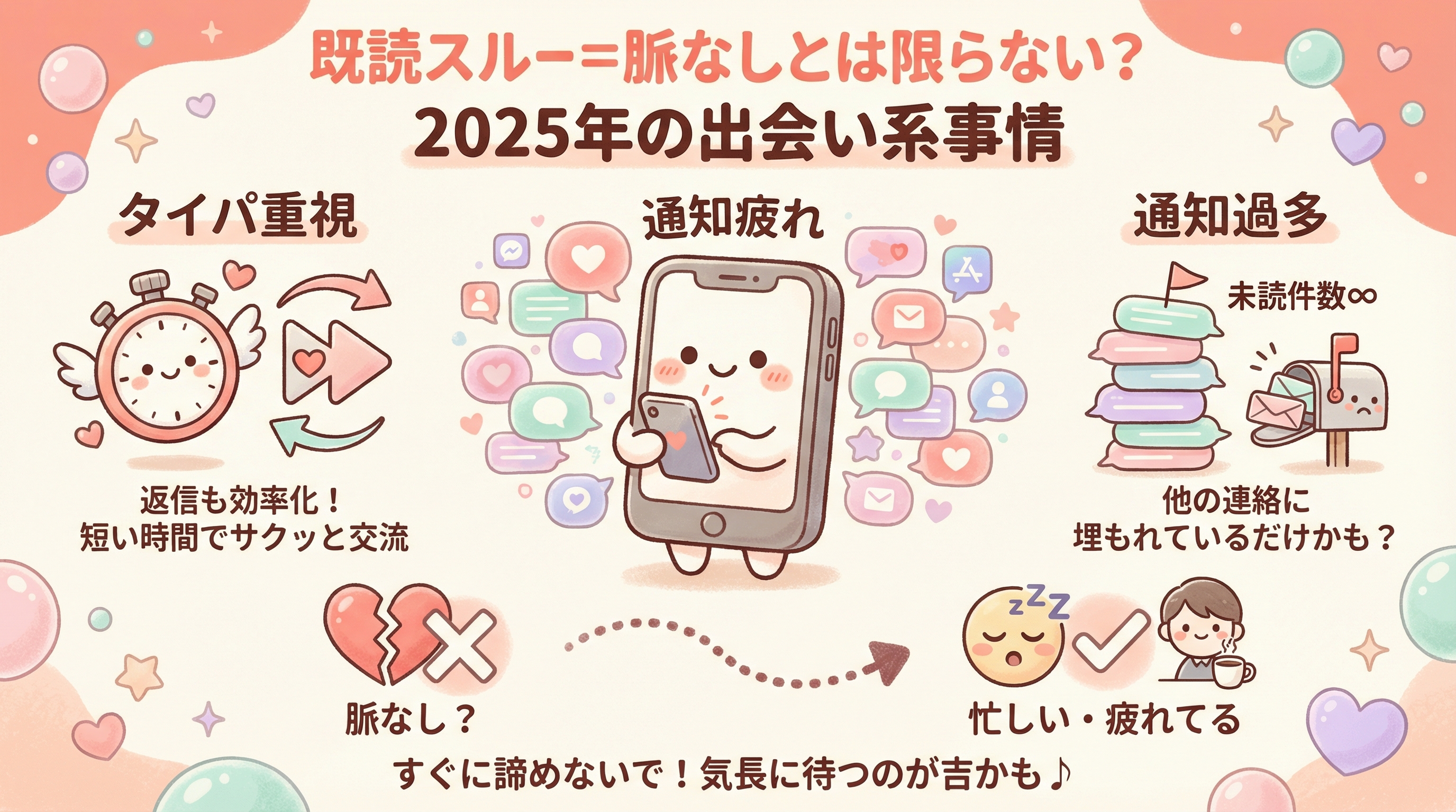 既読スルー＝脈なしとは限らない？2025年の出会い系事情