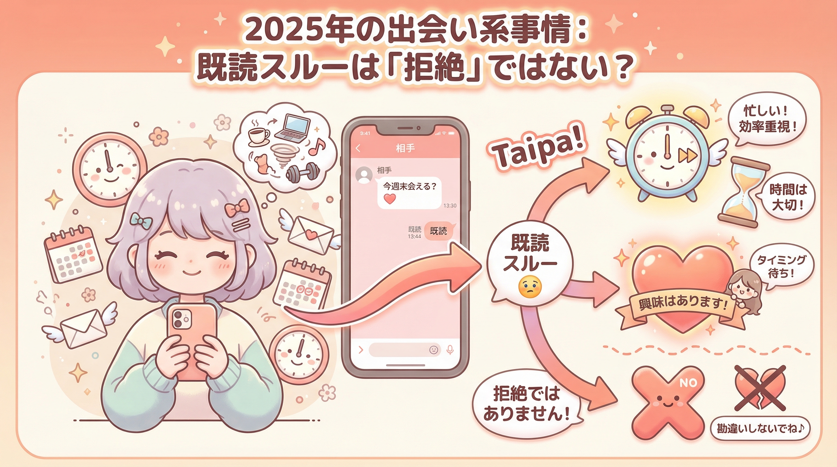 2025年の出会い系事情：既読スルーは「拒絶」ではない？