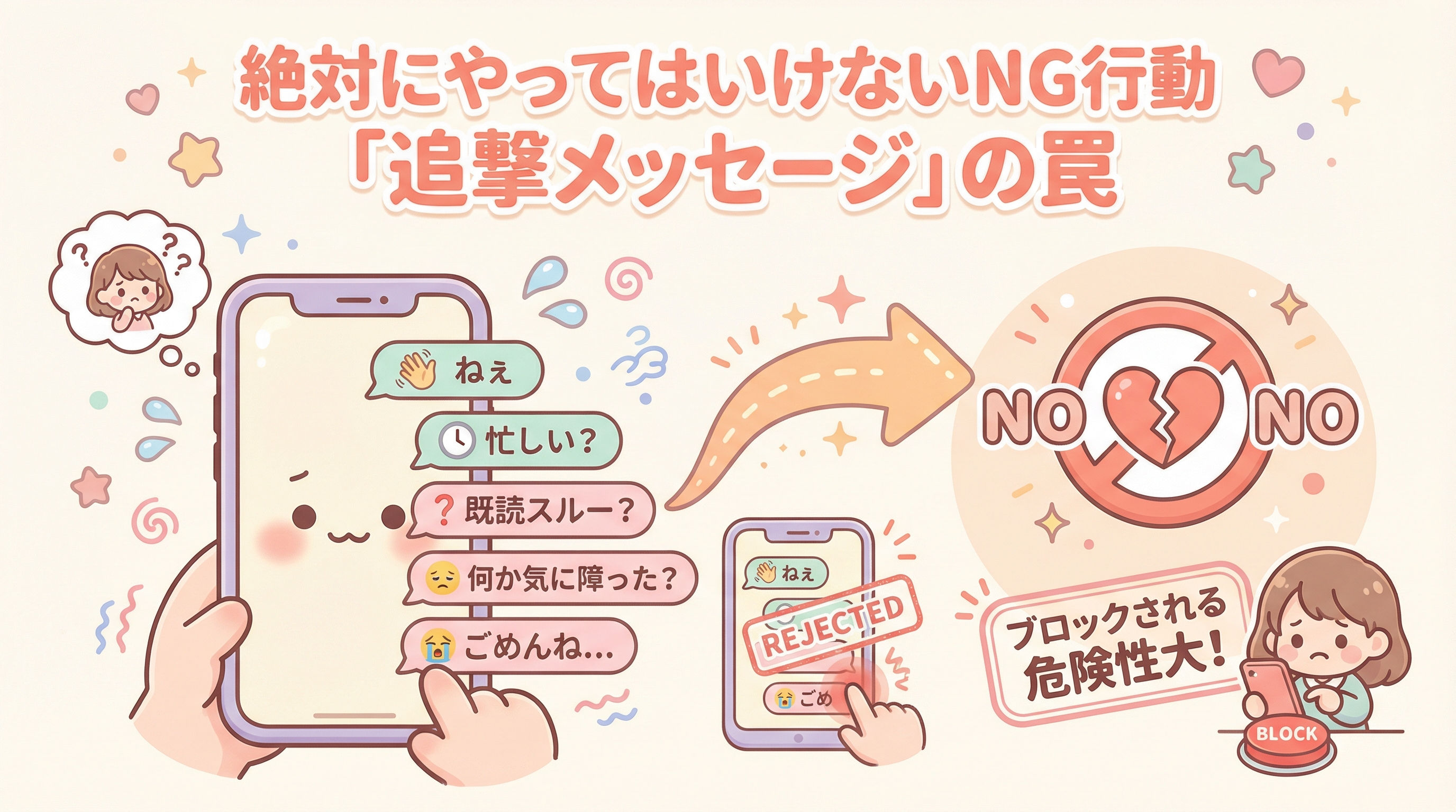 絶対にやってはいけないNG行動「追撃メッセージ」の罠