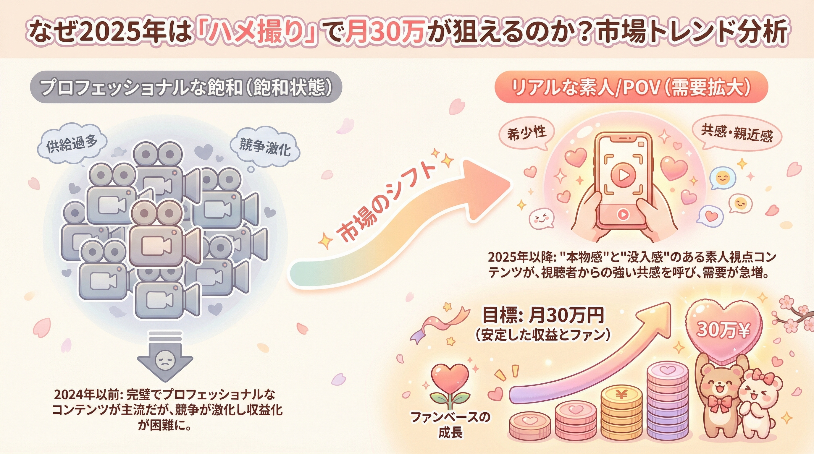 なぜ2025年は「ハメ撮り」で月30万が狙えるのか？市場トレンド分析