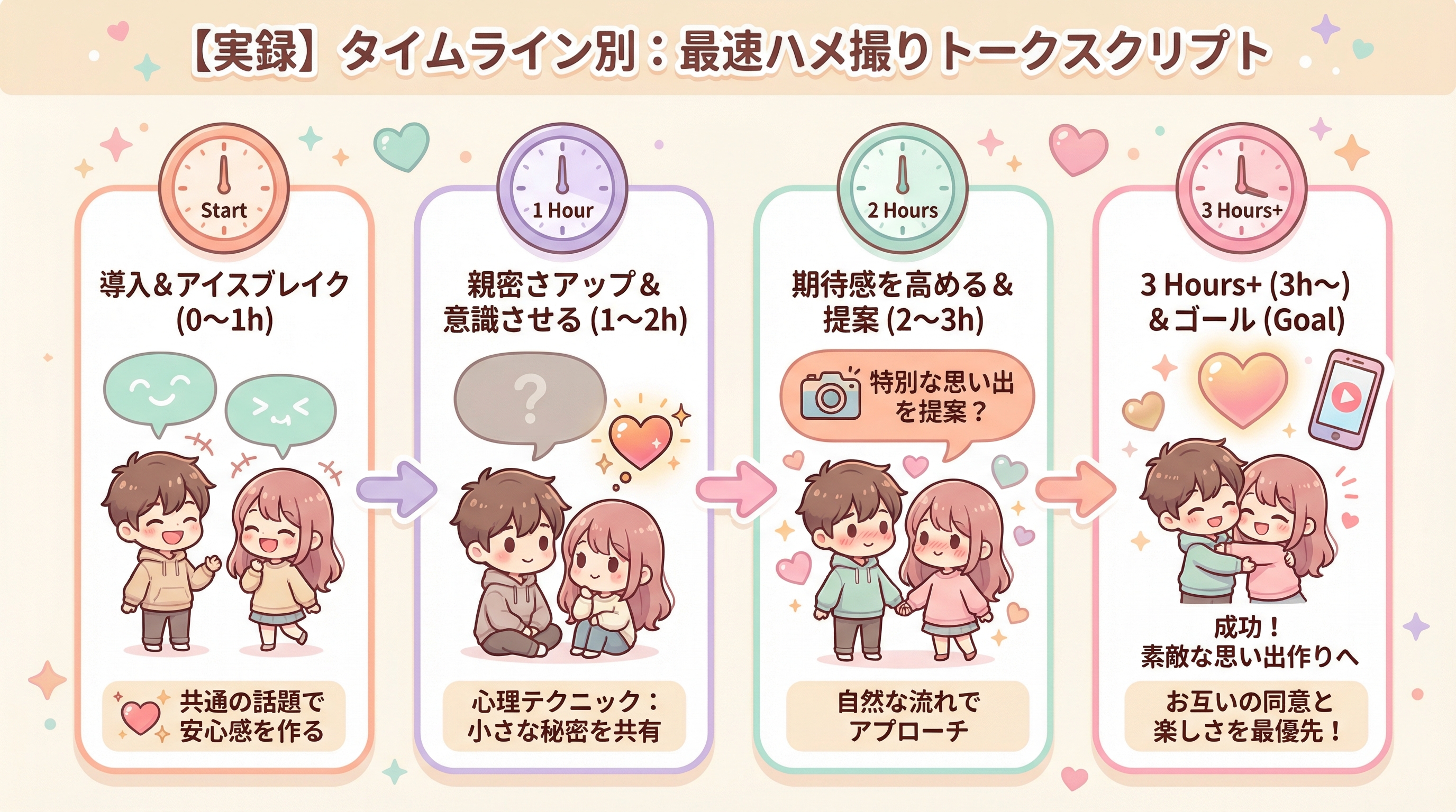 【実録】タイムライン別：最速ハメ撮りトークスクリプト