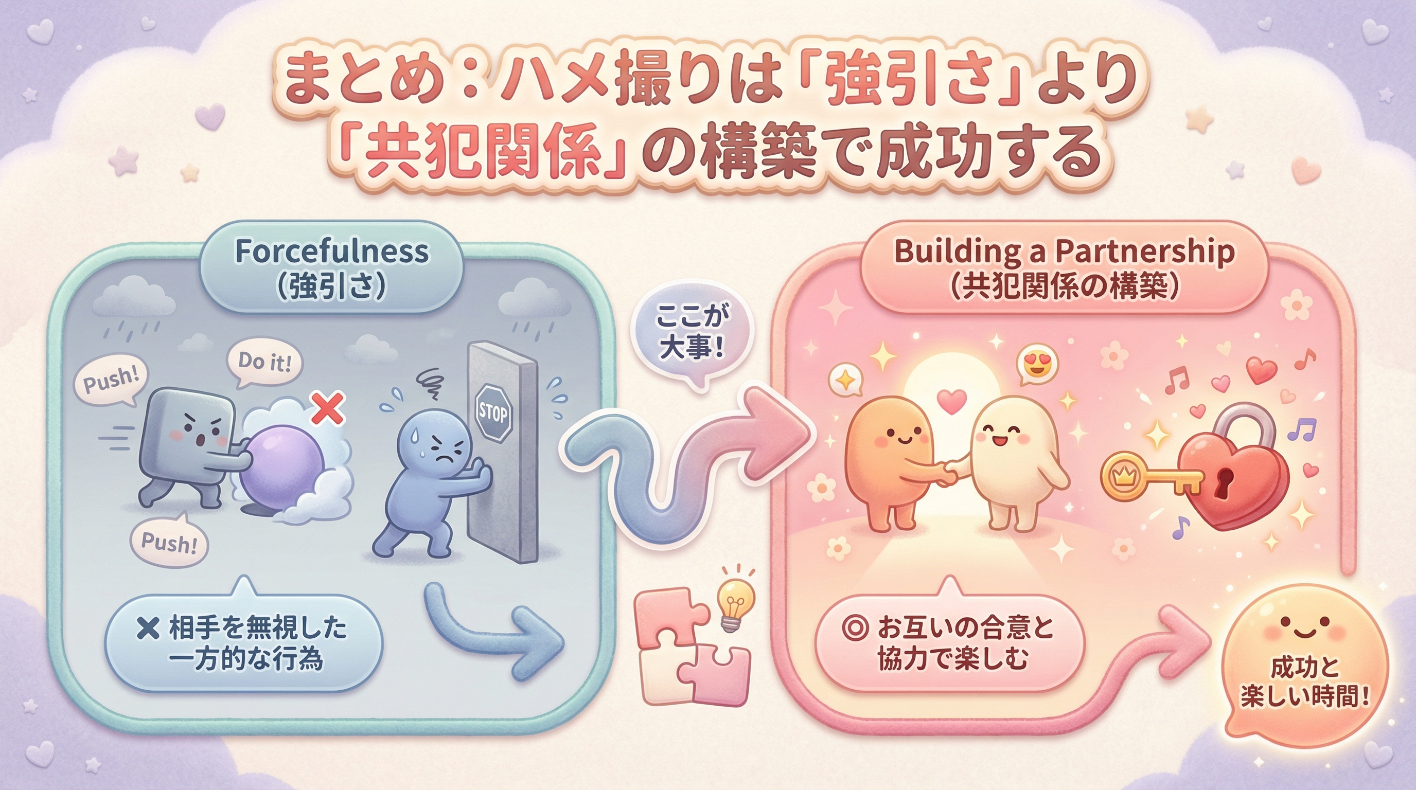 まとめ：ハメ撮りは「強引さ」より「共犯関係」の構築で成功する