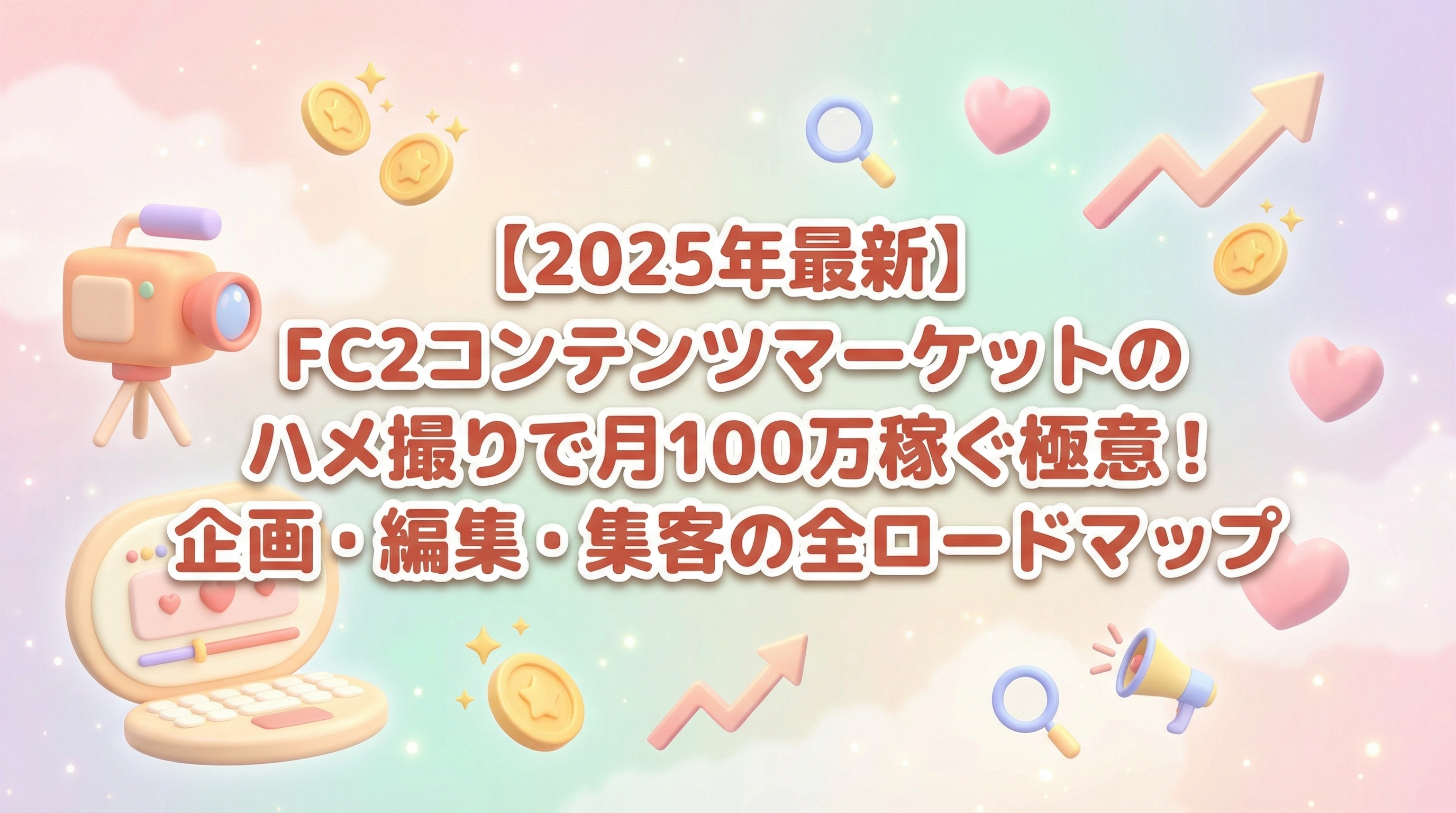 【2025年最新】FC2コンテンツマーケットのハメ撮りで月100万稼ぐ極意！企画・編集・集客の全ロードマップ