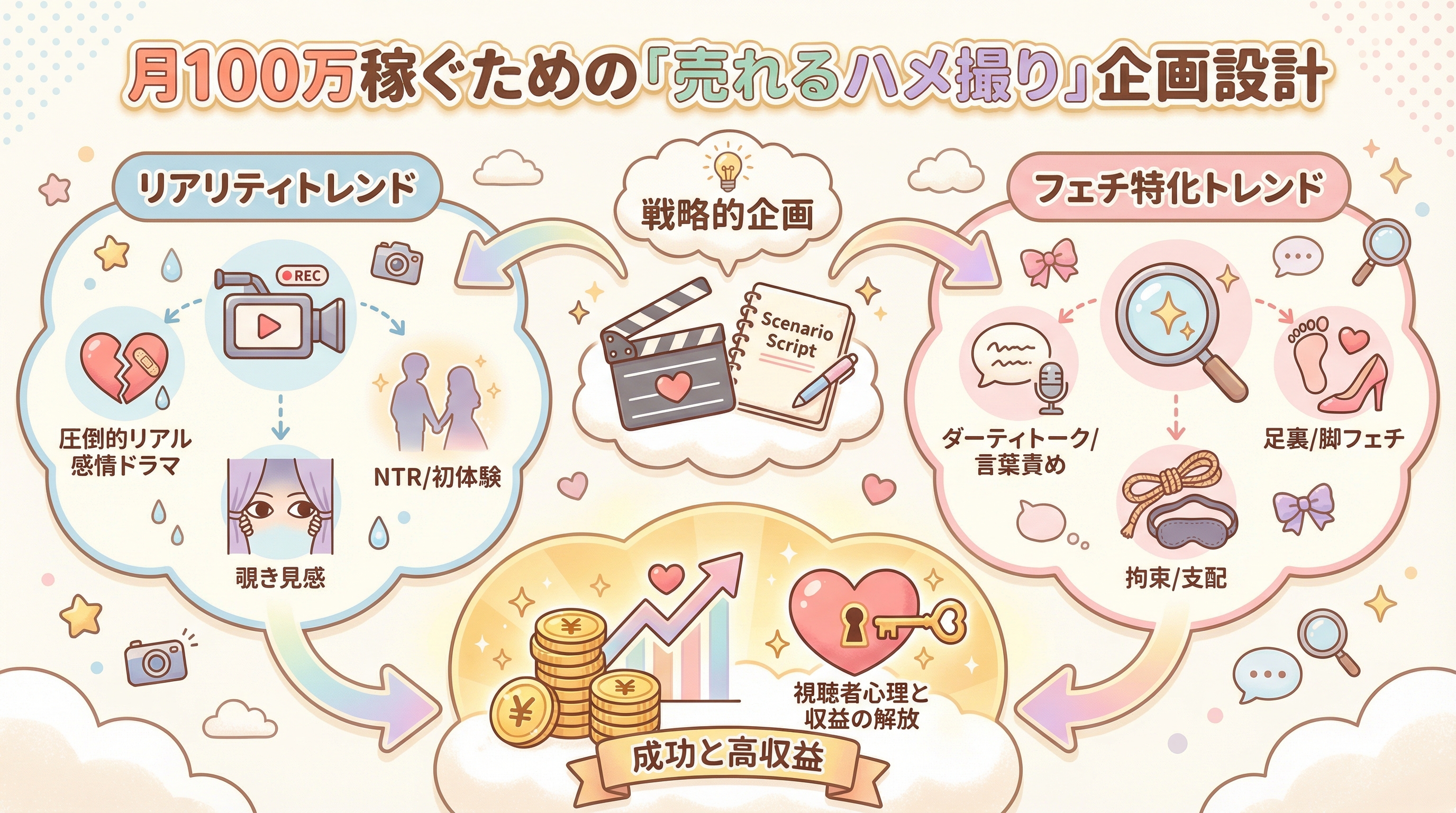 月100万稼ぐための「売れるハメ撮り」企画設計