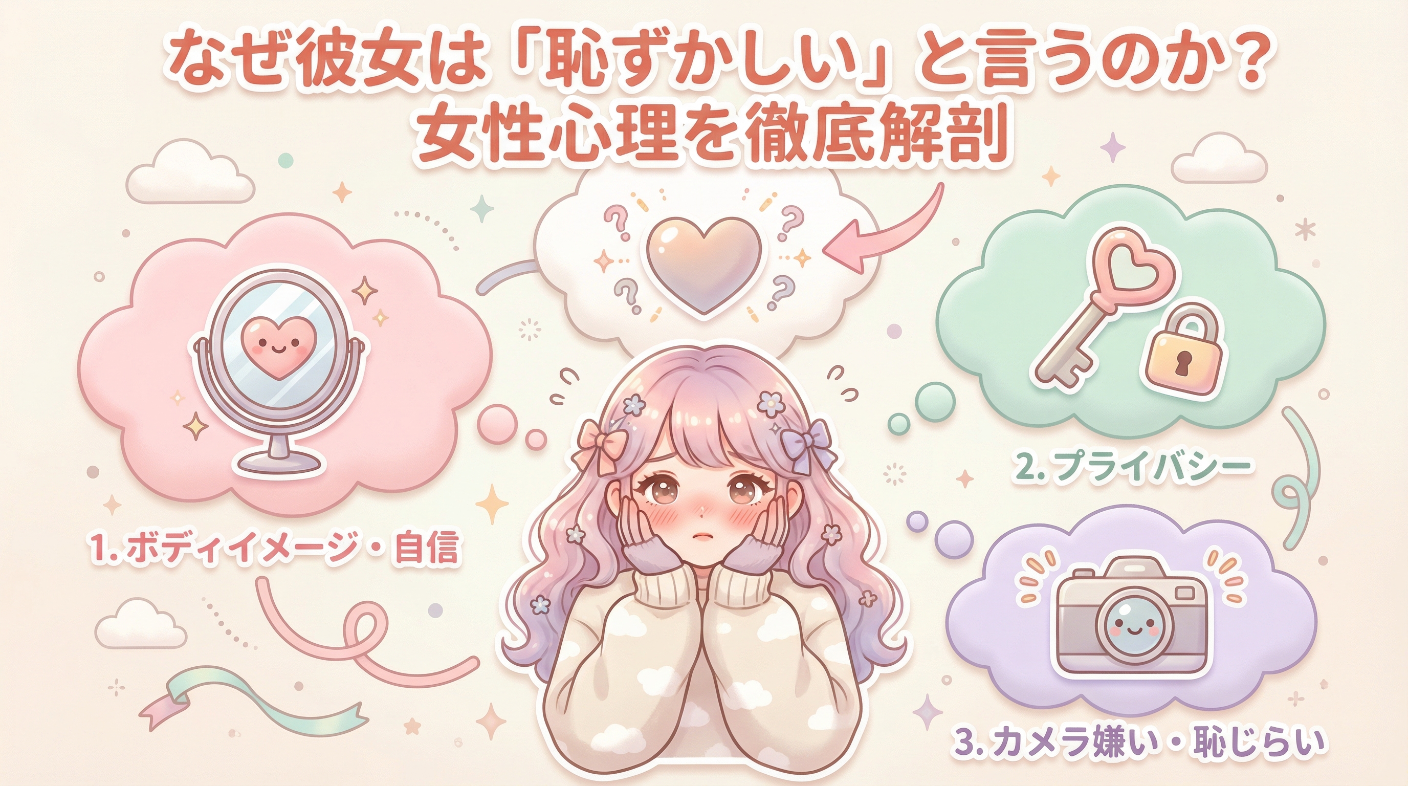 なぜ彼女は「恥ずかしい」と言うのか?女性心理を徹底解剖