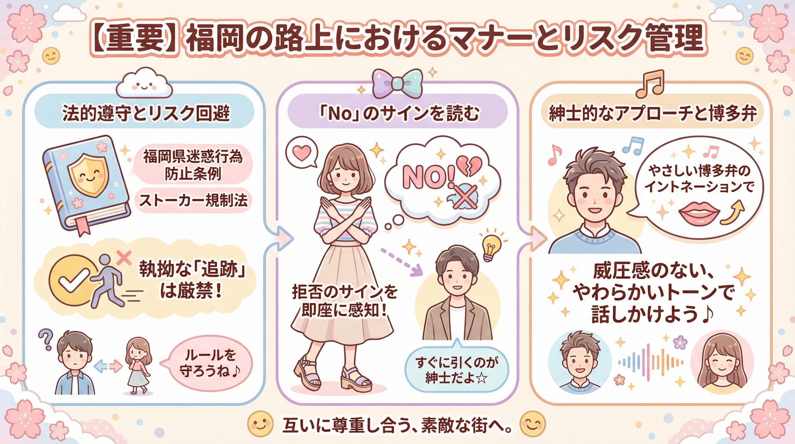 【重要】福岡の路上におけるマナーとリスク管理