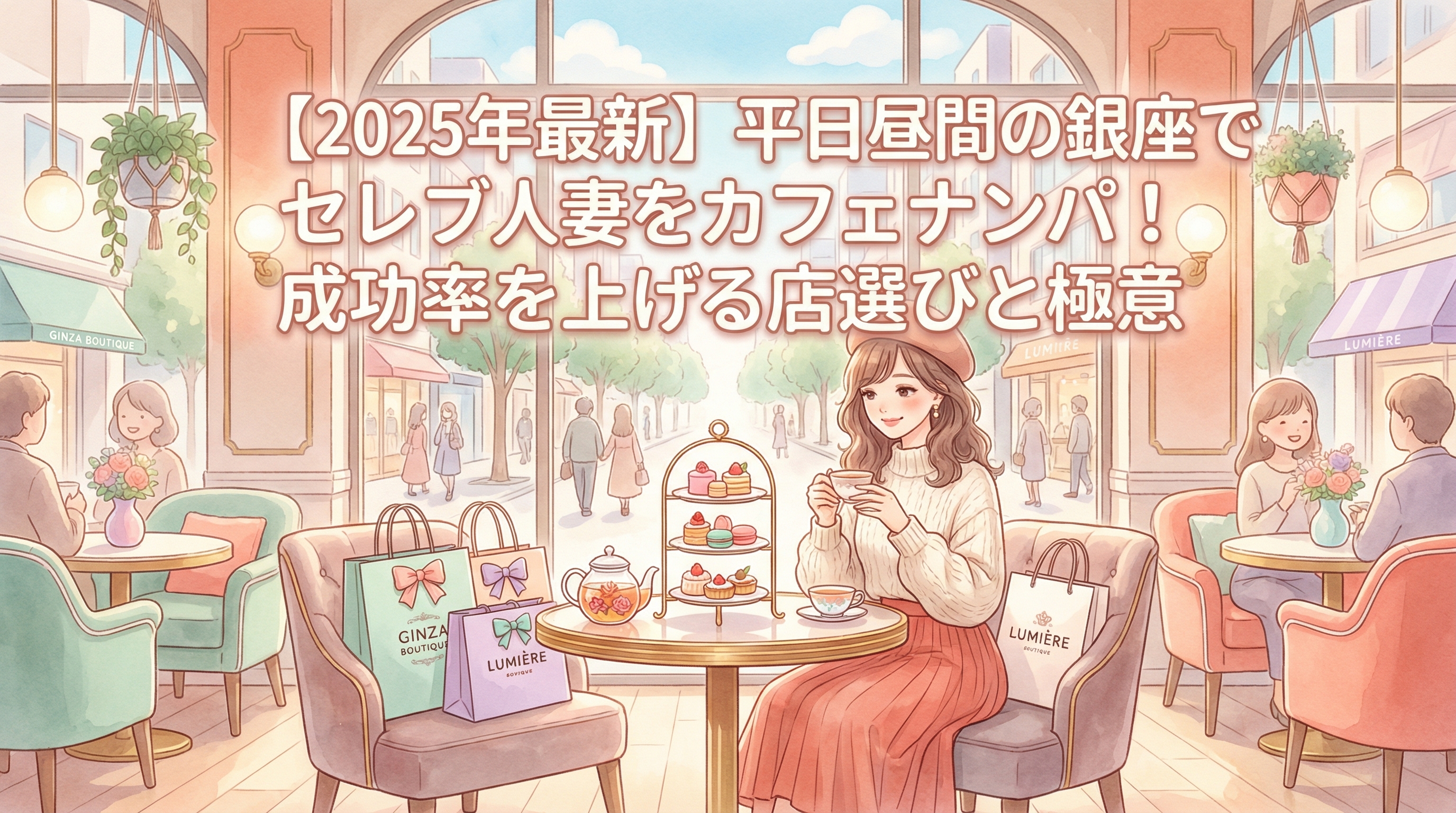 【2025年最新】平日昼間の銀座でセレブ人妻をカフェナンパ！成功率を上げる店選びと極意