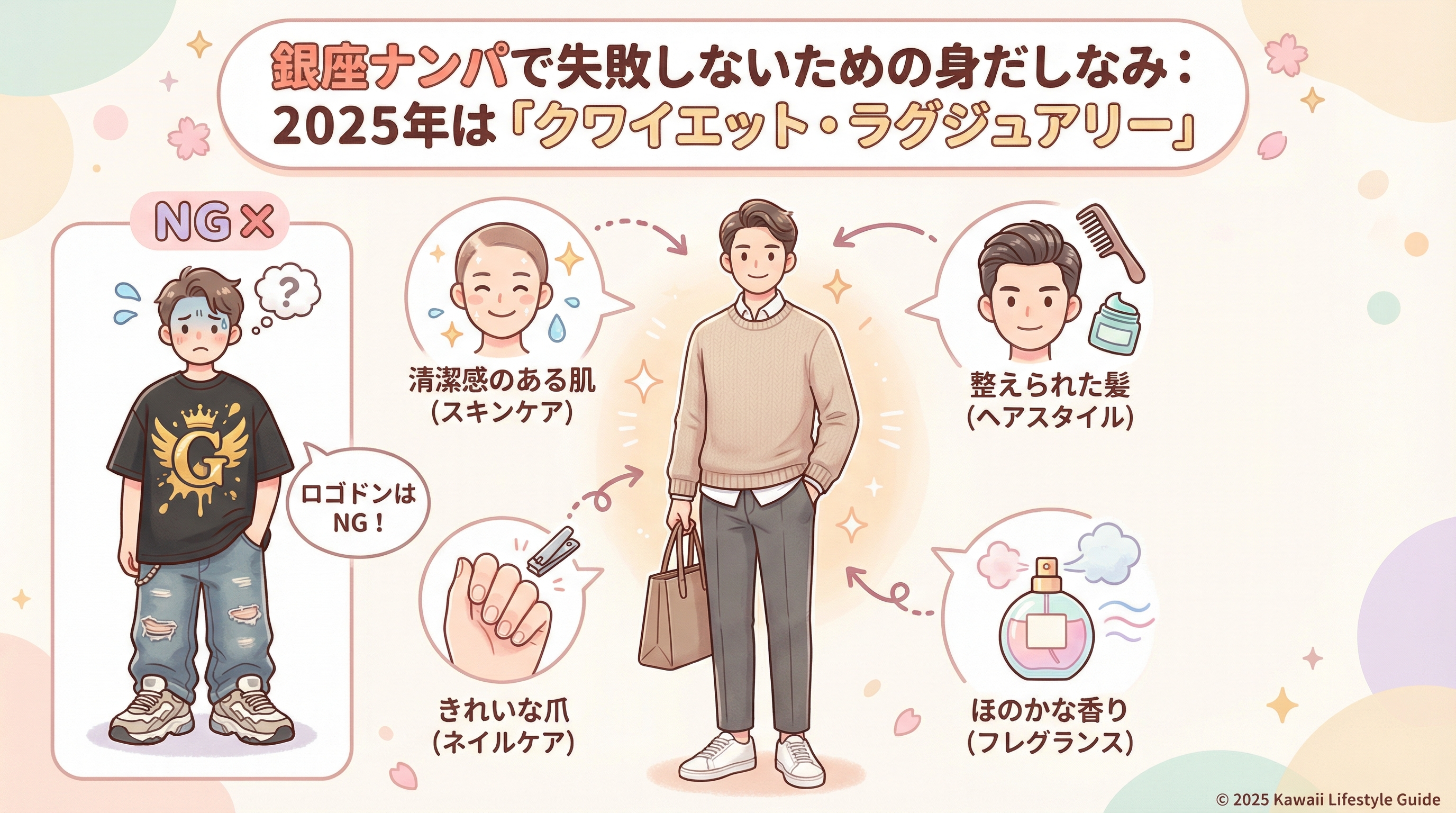 銀座ナンパで失敗しないための身だしなみ:2025年は「クワイエット・ラグジュアリー」