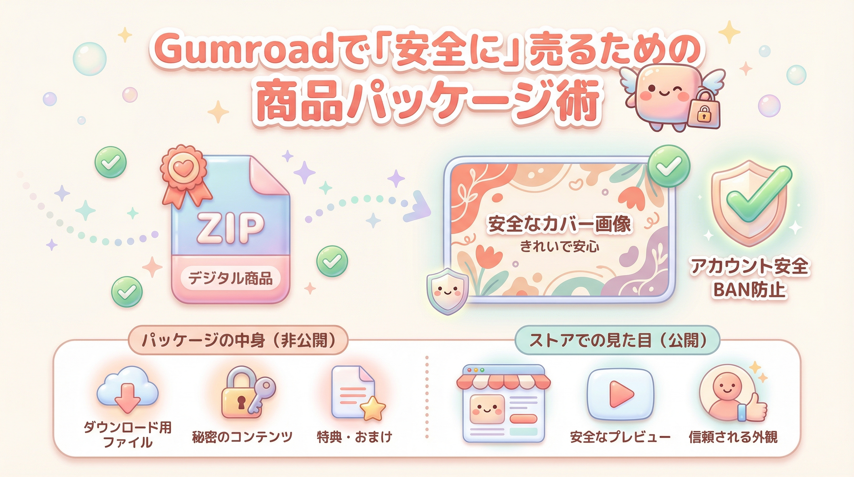 Gumroadで「安全に」売るための商品パッケージ術