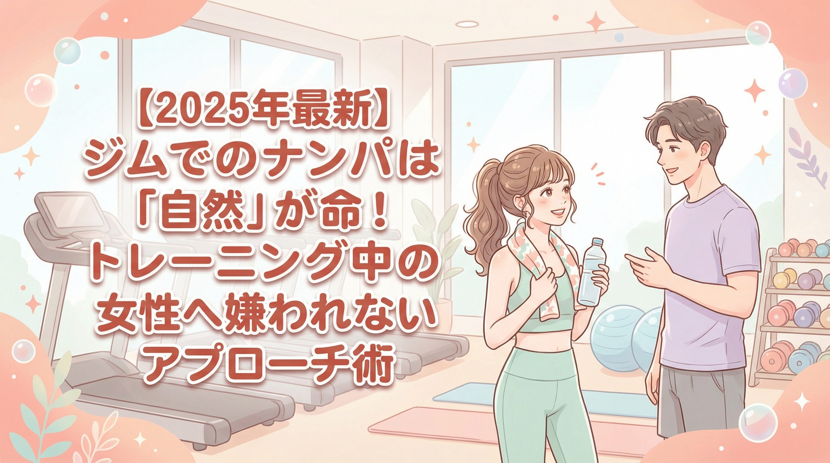 【2025年最新】ジムでのナンパは「自然」が命！トレーニング中の女性へ嫌われないアプローチ術