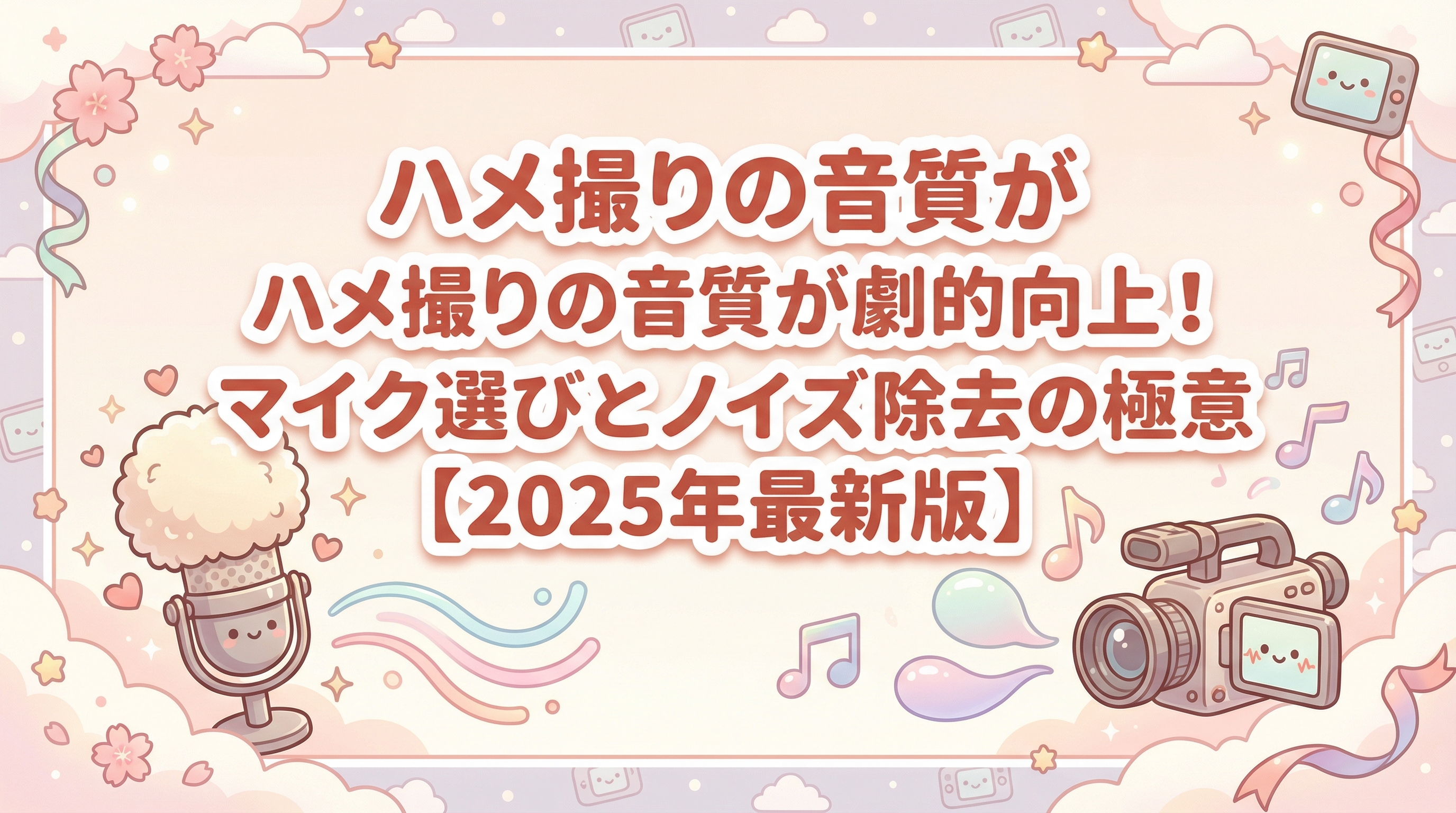 ハメ撮りの音質が劇的向上！マイク選びとノイズ除去の極意【2025年最新版】