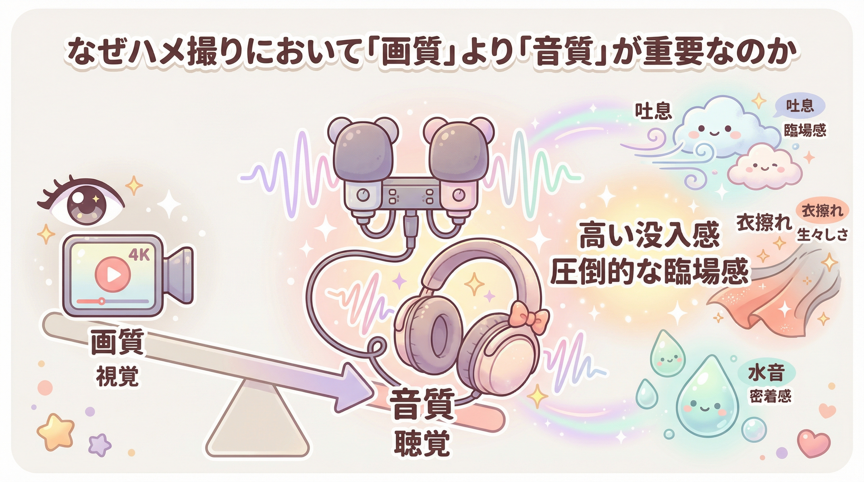 なぜハメ撮りにおいて「画質」より「音質」が重要なのか