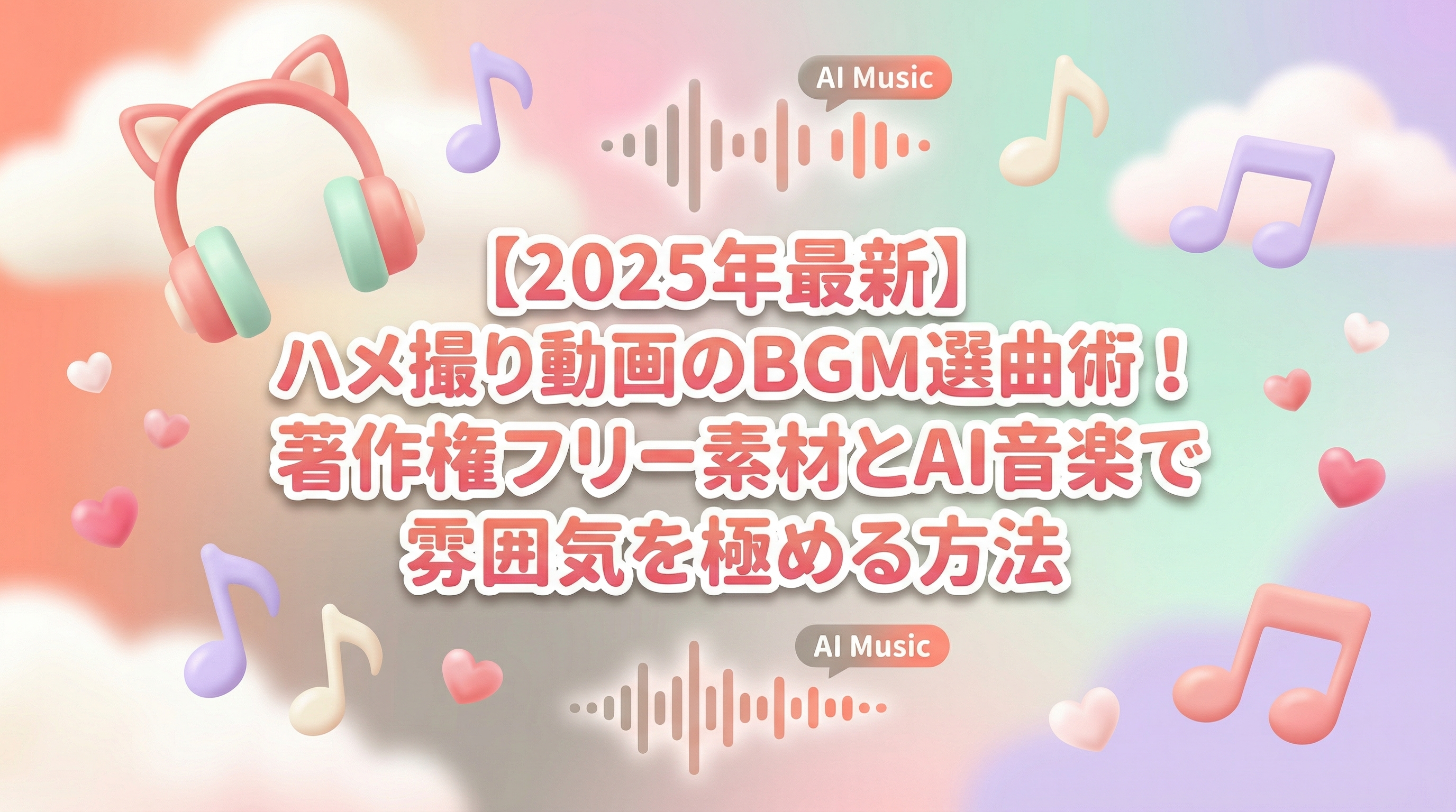 【2025年最新】ハメ撮り動画のBGM選曲術！著作権フリー素材とAI音楽で雰囲気を極める方法