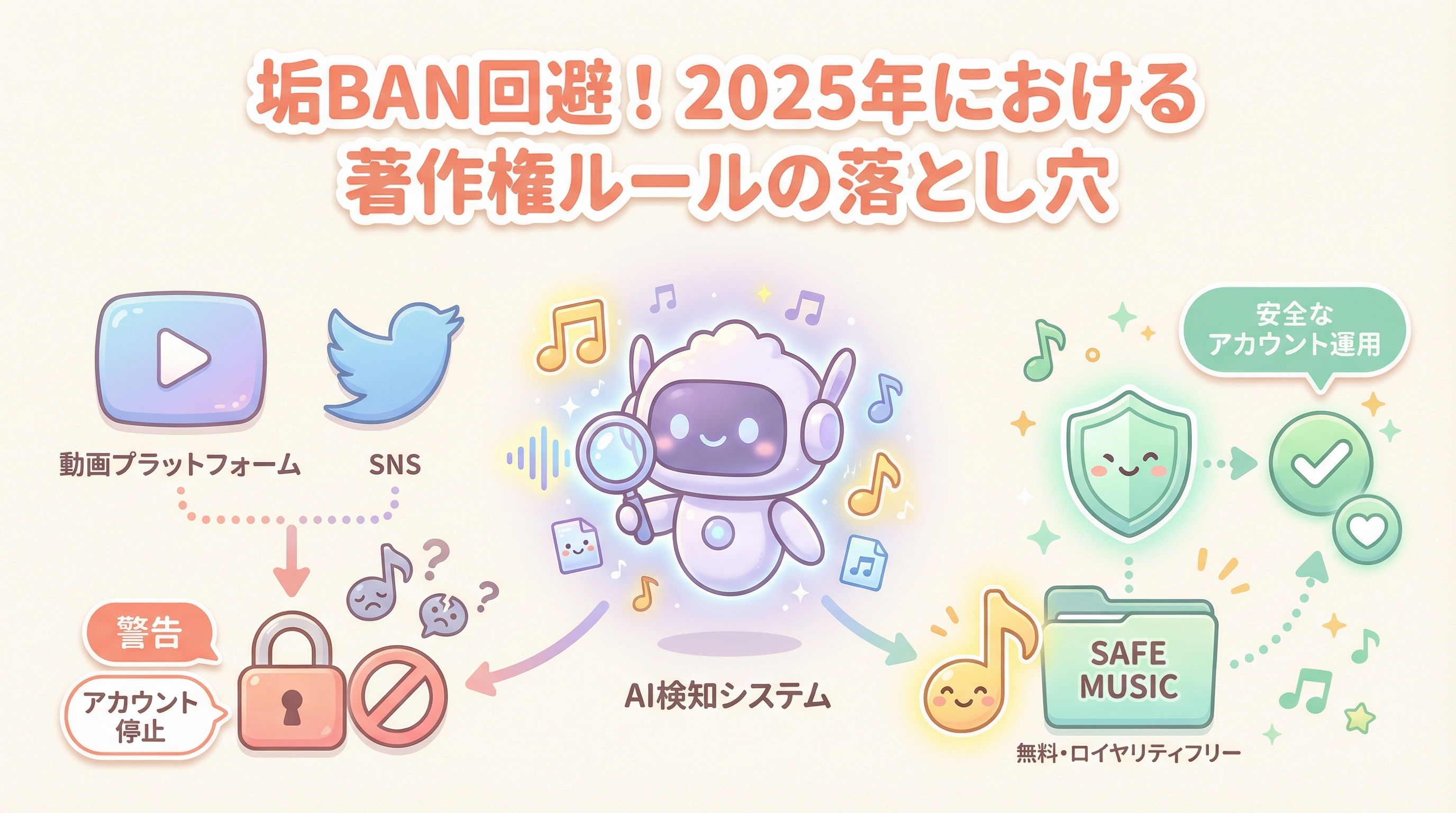垢BAN回避!2025年における著作権ルールの落とし穴