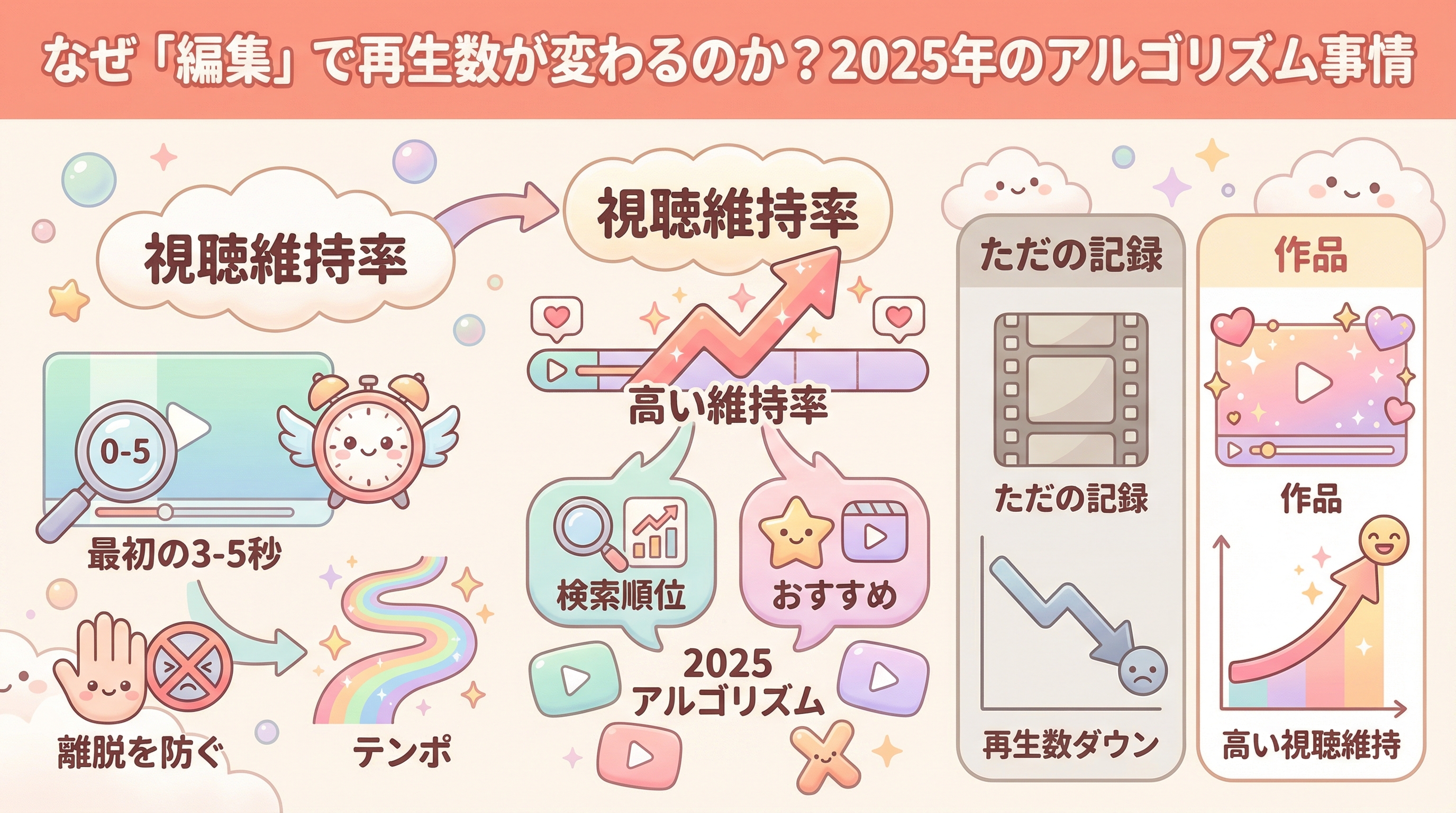 なぜ「編集」で再生数が変わるのか？2025年のアルゴリズム事情
