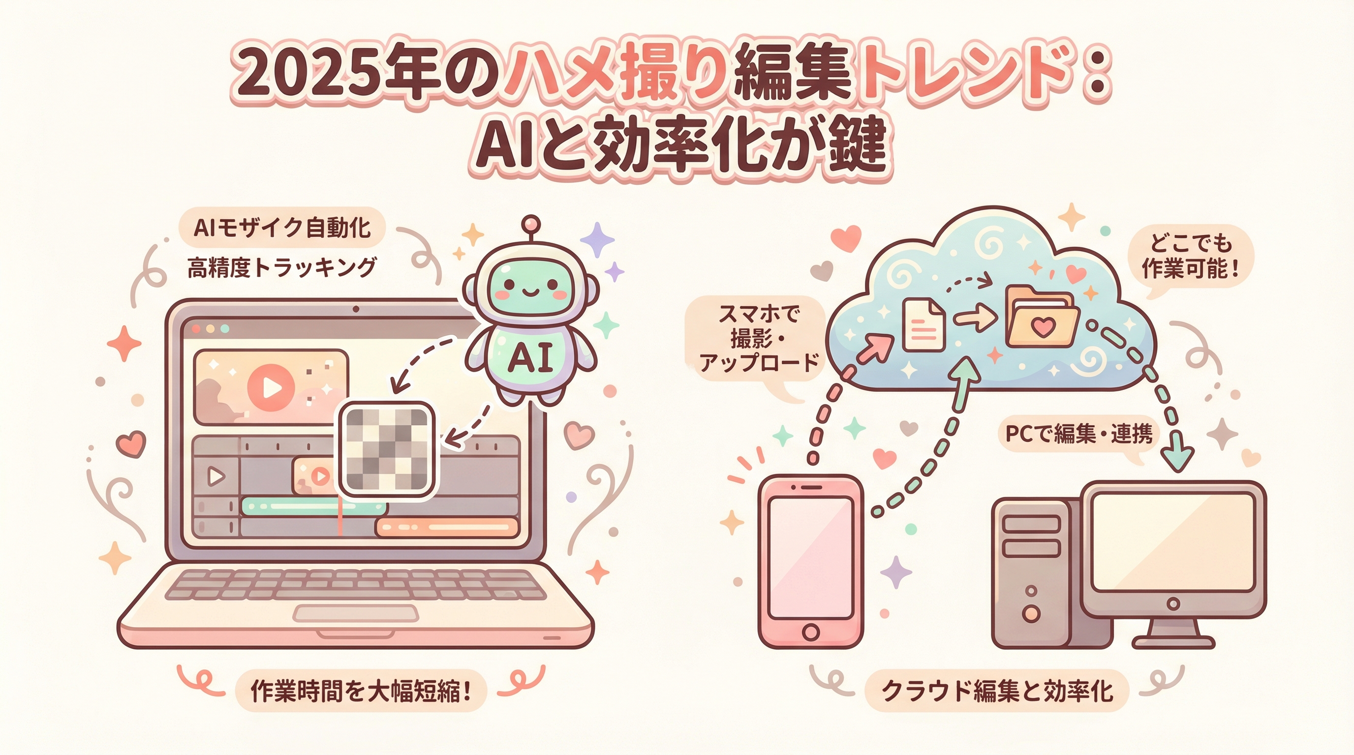 2025年のハメ撮り編集トレンド：AIと効率化が鍵