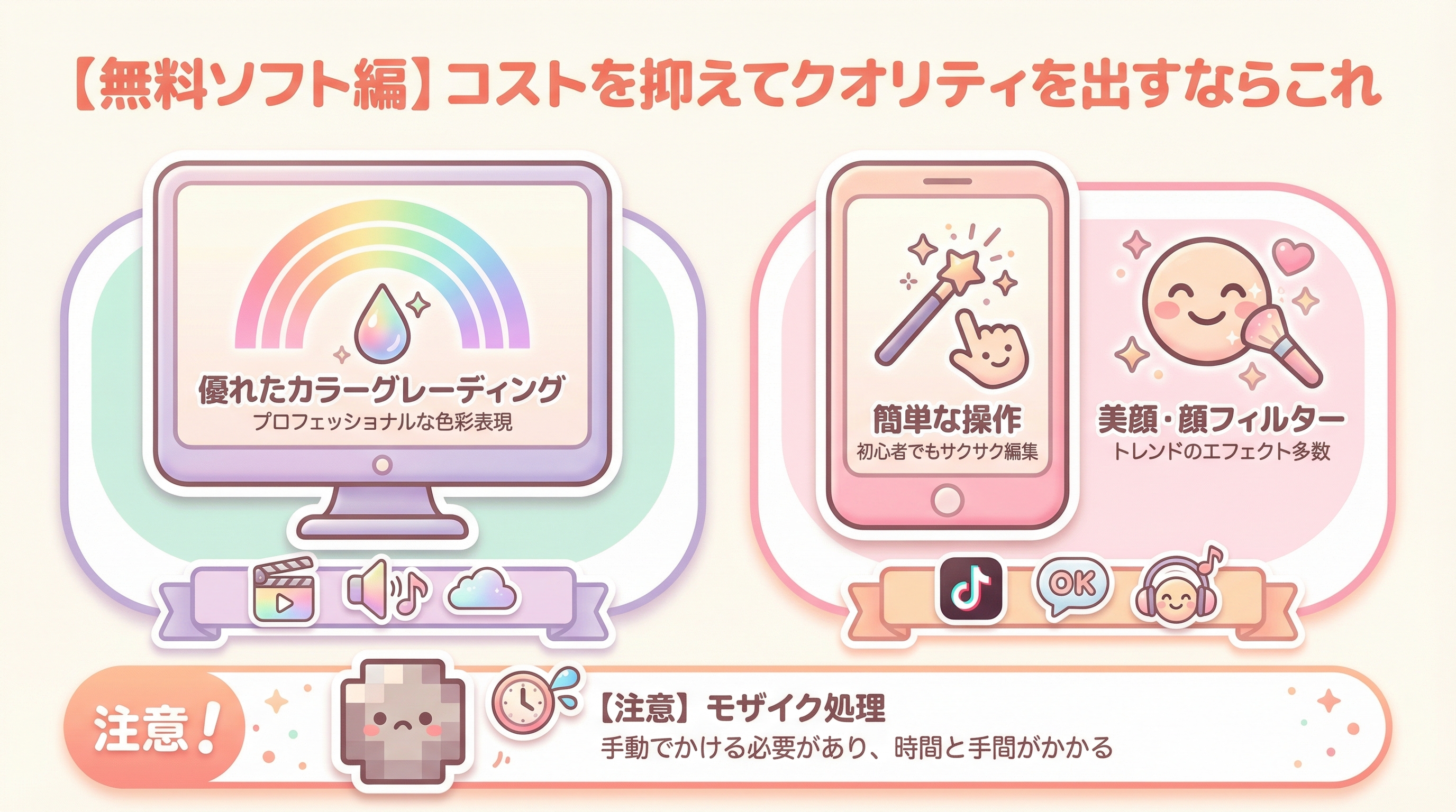 【無料ソフト編】コストを抑えてクオリティを出すならこれ