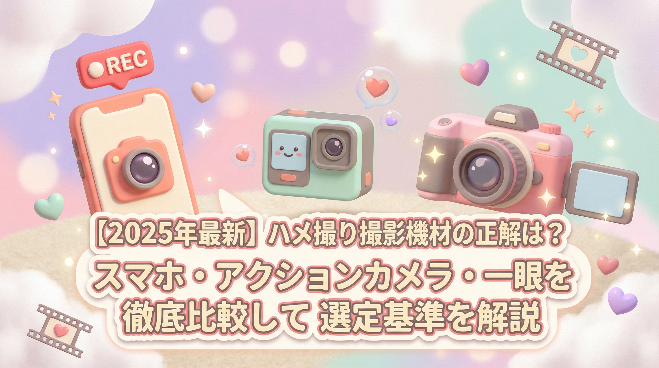 【2025年最新】ハメ撮り撮影機材の正解は？スマホ・アクションカメラ・一眼を徹底比較して選定基準を解説