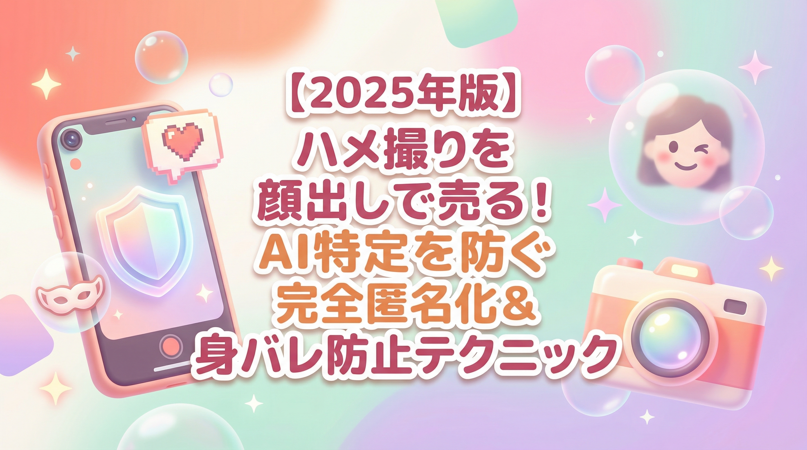 【2025年版】ハメ撮りを顔出しで売る！AI特定を防ぐ完全匿名化＆身バレ防止テクニック