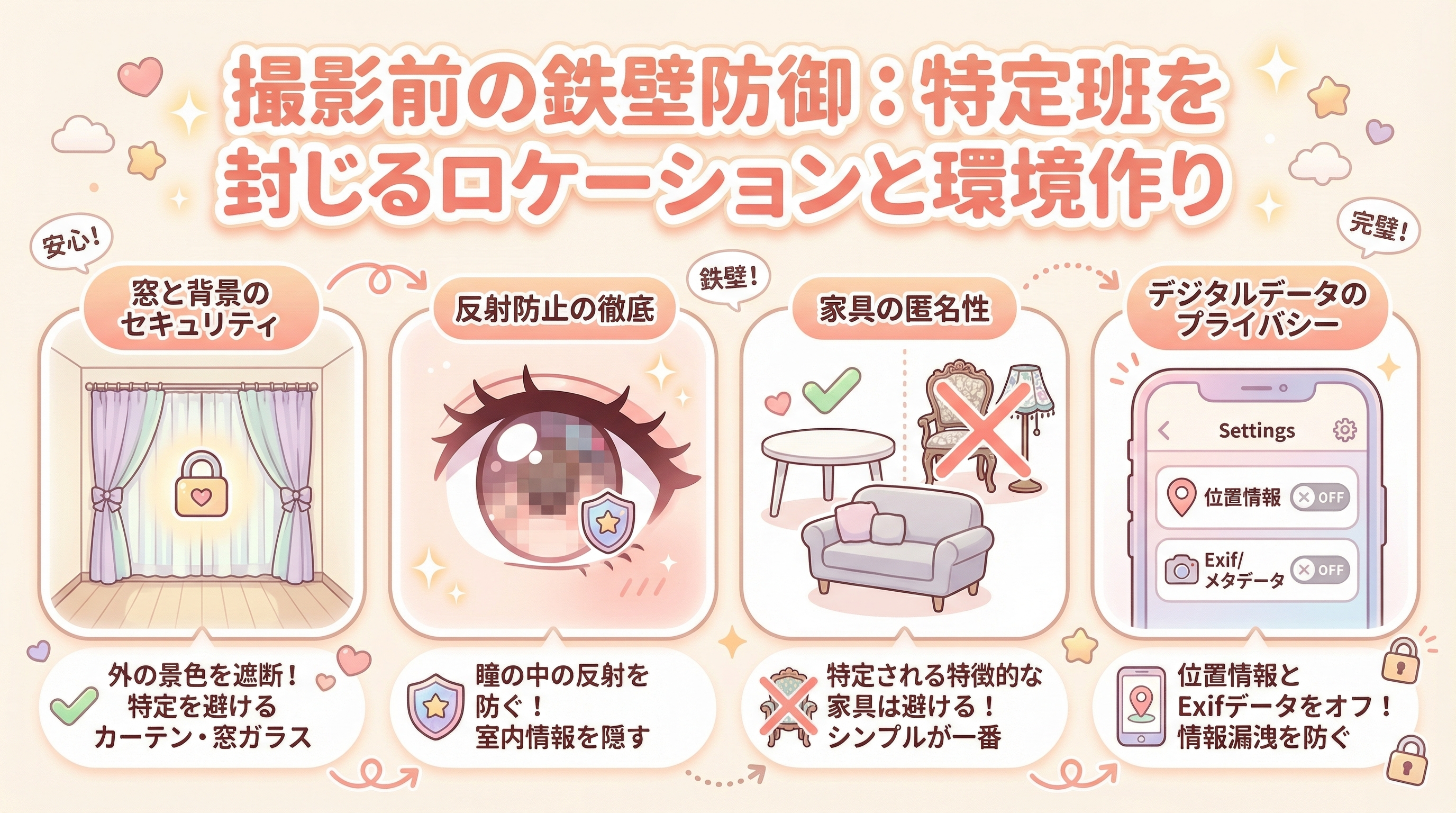 撮影前の鉄壁防御：特定班を封じるロケーションと環境作り