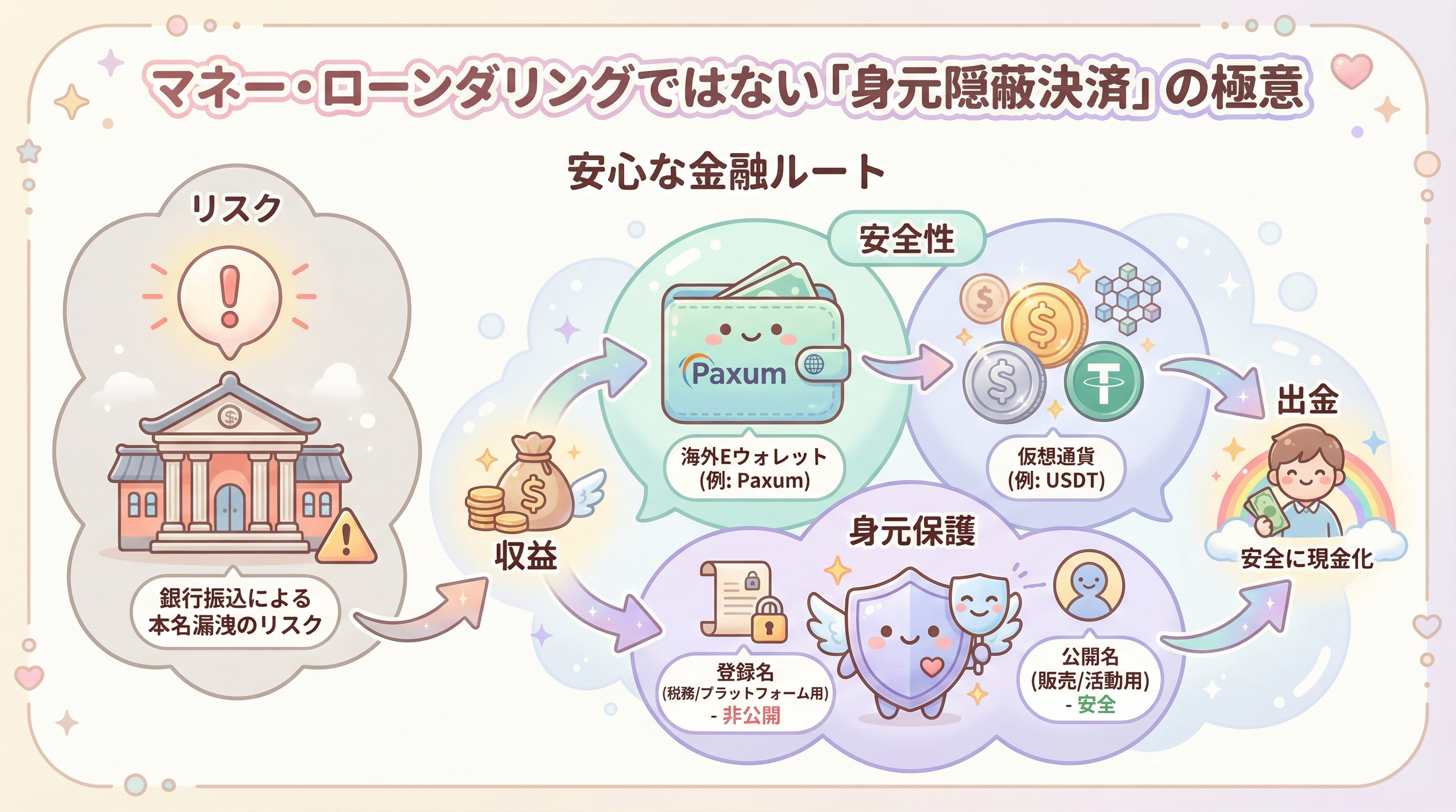 マネー・ローンダリングではない「身元隠蔽決済」の極意